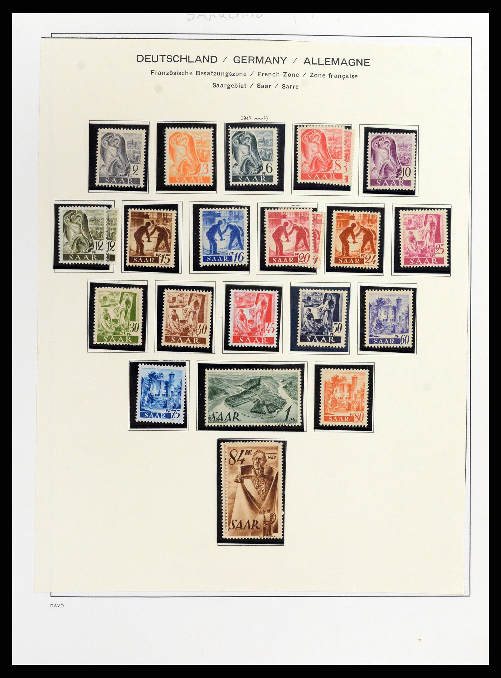 37852 019 - Stamp Collection 37852 Saar 1920-1959.