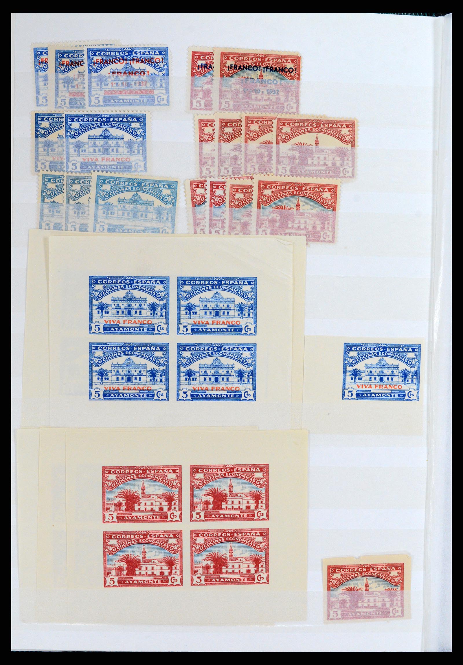 37857 003 - Postzegelverzameling 37857 Spaanse koloniën en burgeroorlog 1890-1960