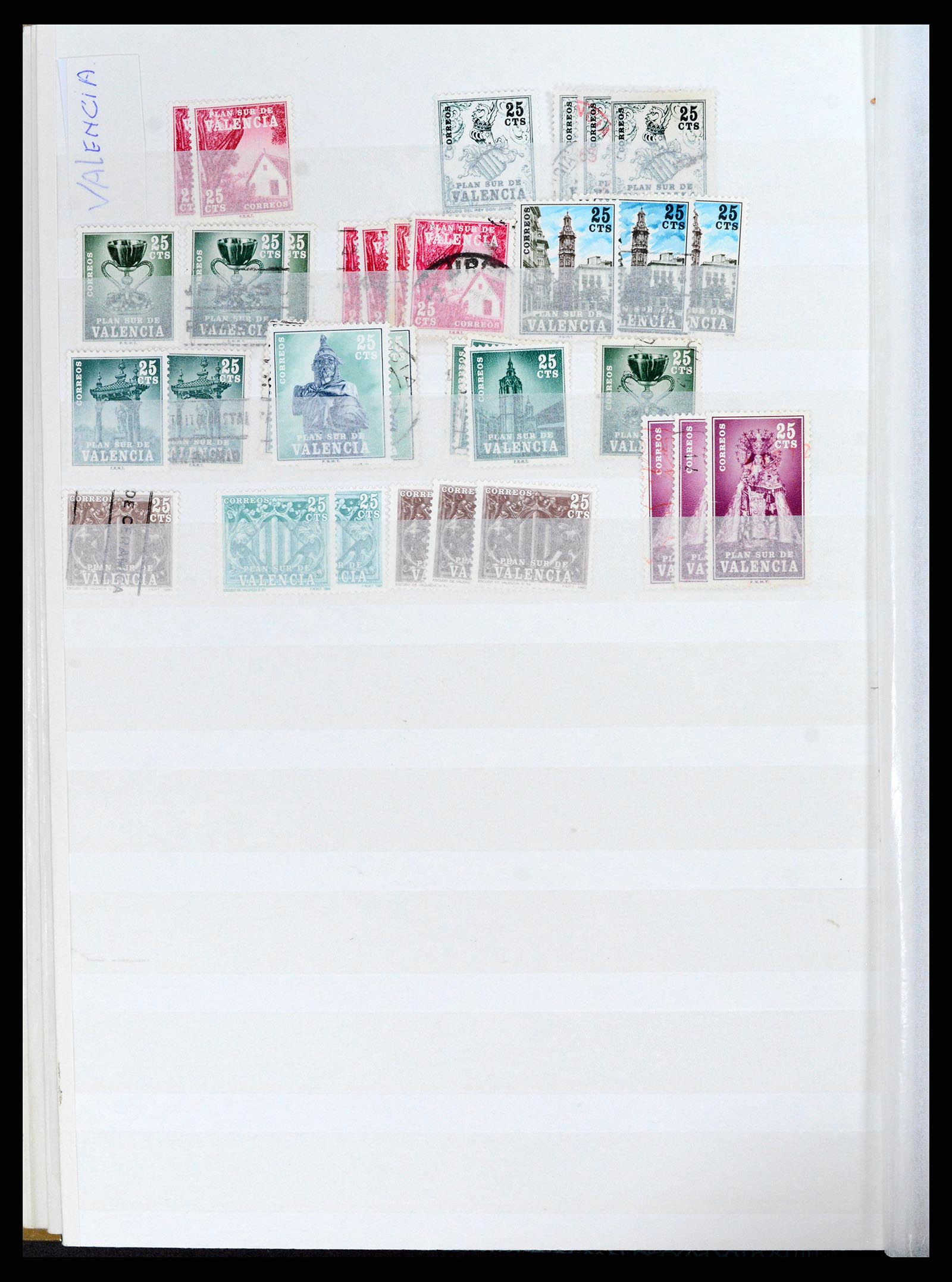 37857 012 - Postzegelverzameling 37857 Spaanse koloniën en burgeroorlog 1890-1960