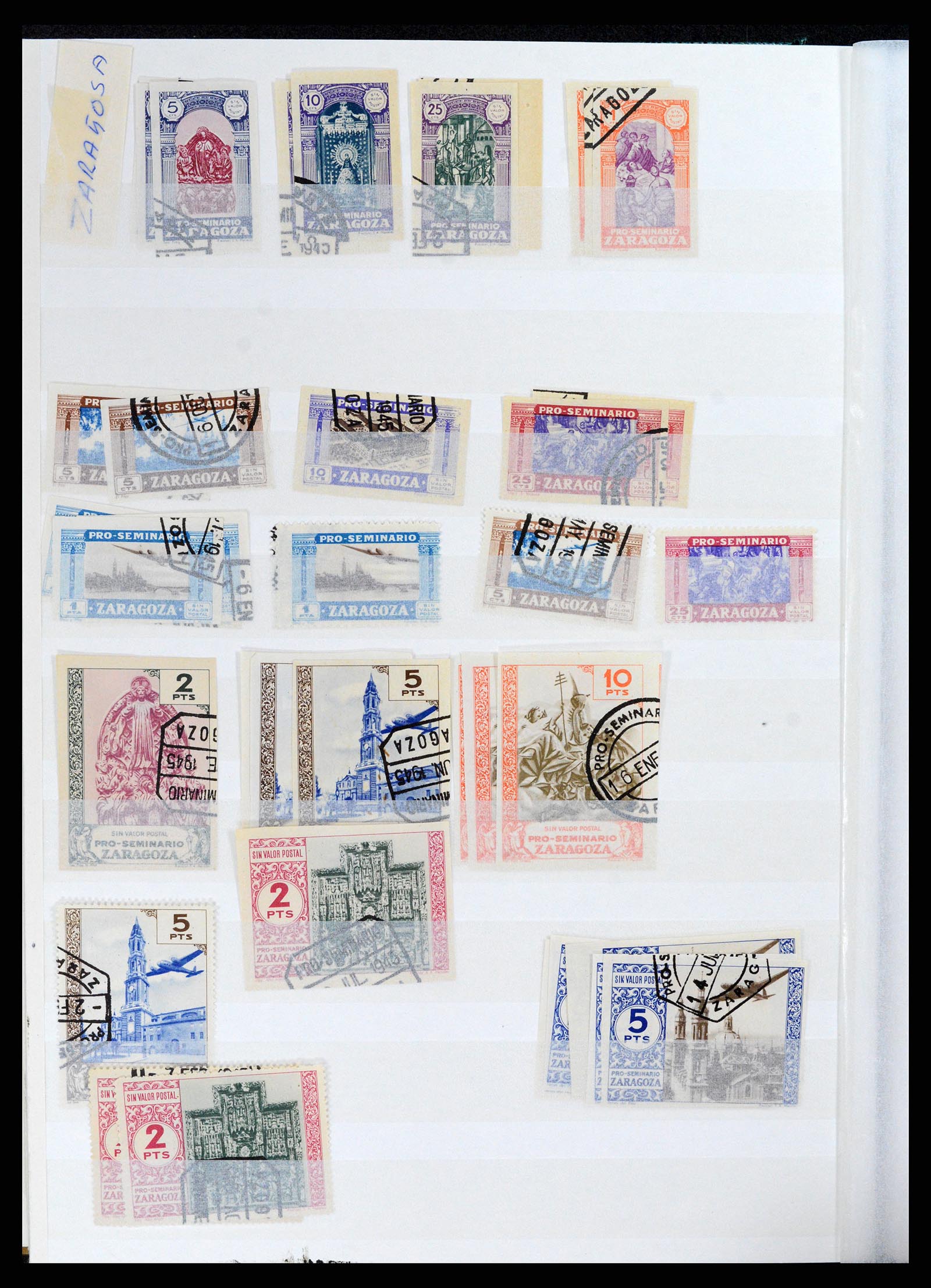 37857 014 - Postzegelverzameling 37857 Spaanse koloniën en burgeroorlog 1890-1960