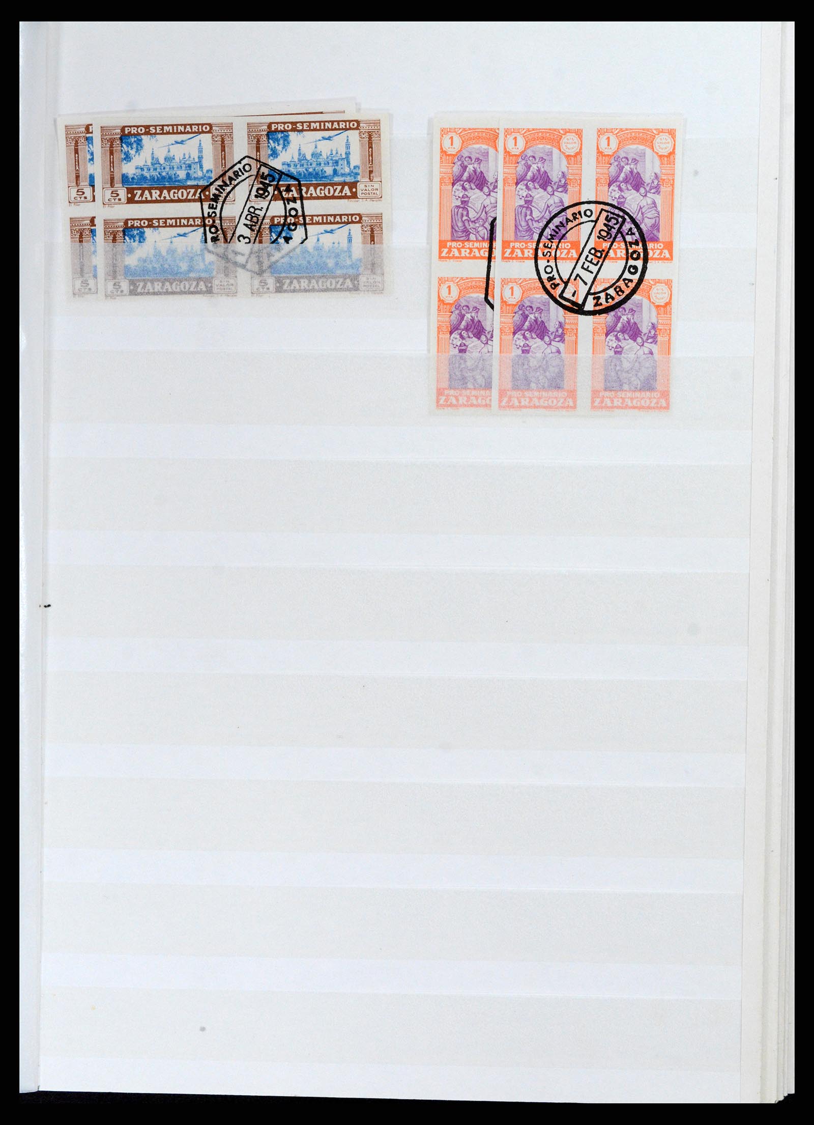 37857 015 - Postzegelverzameling 37857 Spaanse koloniën en burgeroorlog 1890-1960