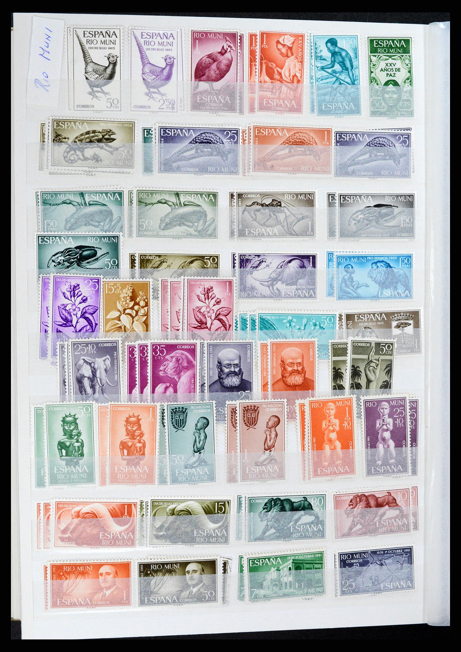 37857 022 - Postzegelverzameling 37857 Spaanse koloniën en burgeroorlog 1890-1960