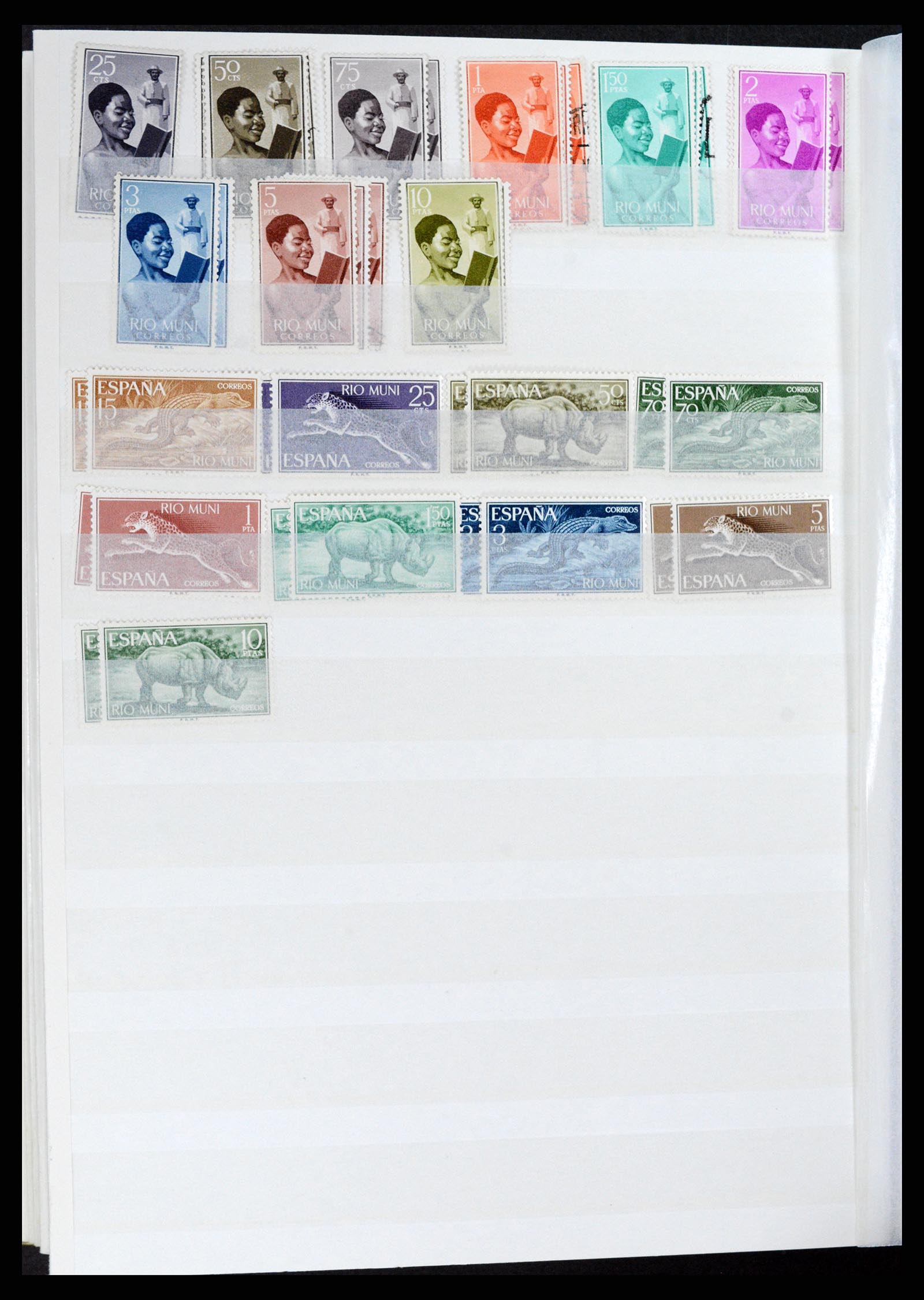 37857 024 - Postzegelverzameling 37857 Spaanse koloniën en burgeroorlog 1890-1960