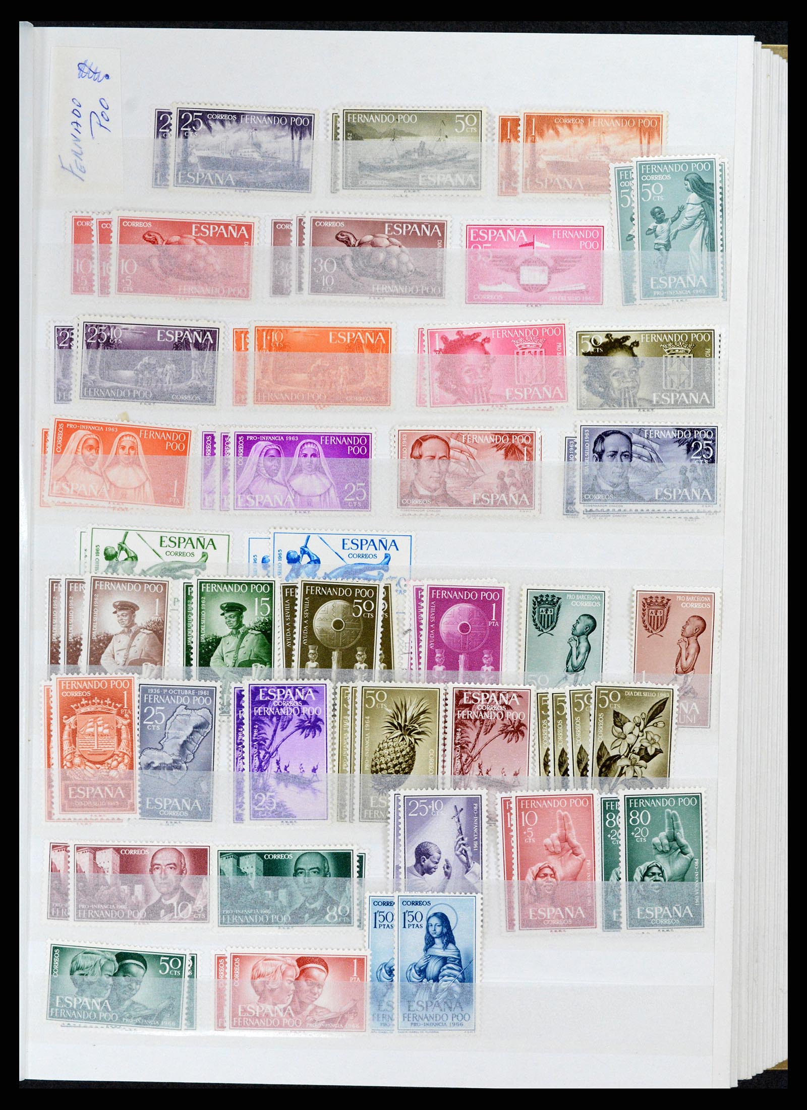 37857 027 - Postzegelverzameling 37857 Spaanse koloniën en burgeroorlog 1890-1960