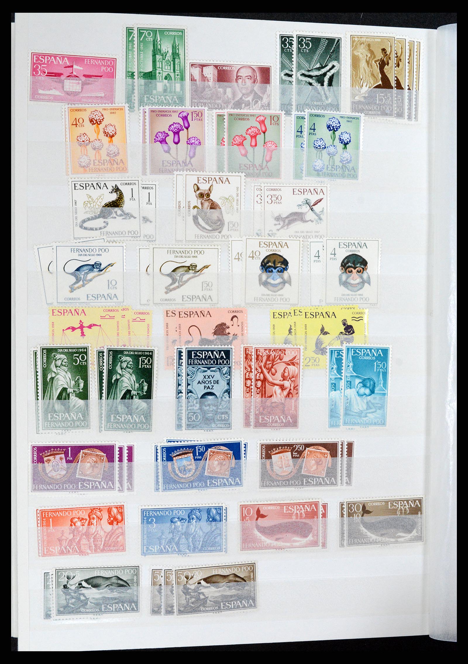 37857 028 - Postzegelverzameling 37857 Spaanse koloniën en burgeroorlog 1890-1960