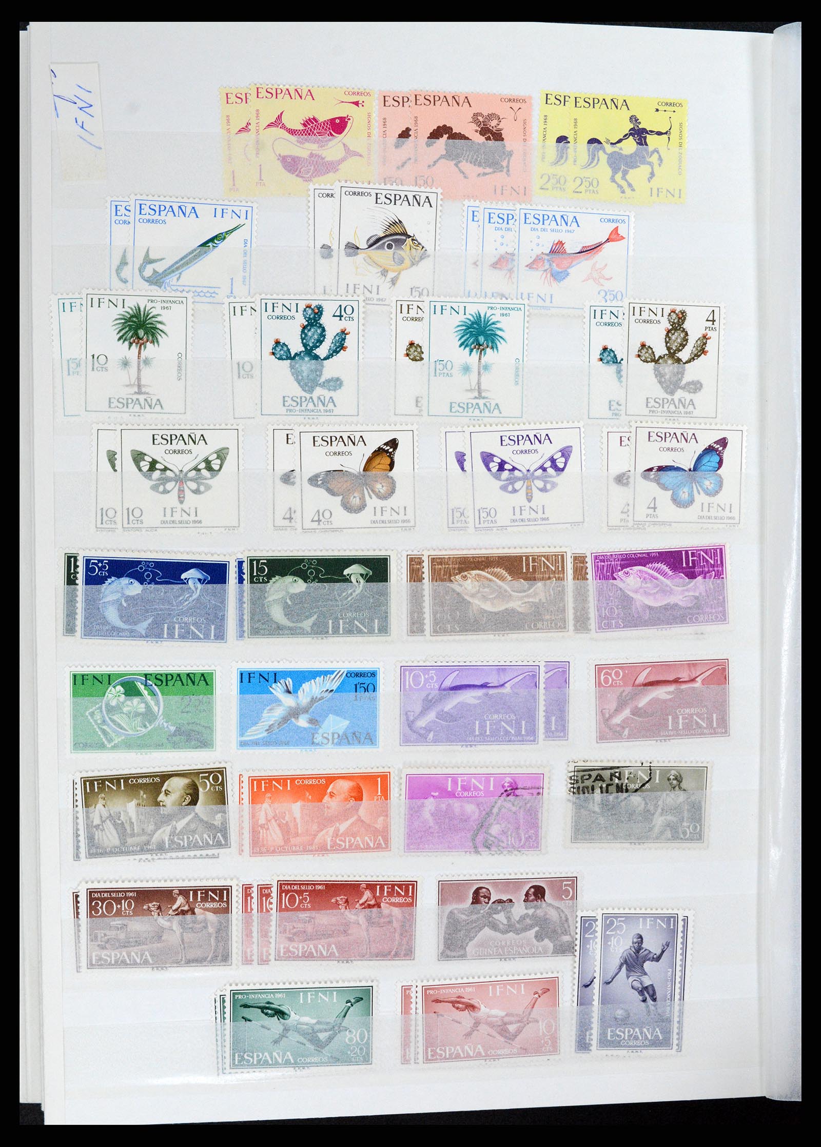 37857 030 - Postzegelverzameling 37857 Spaanse koloniën en burgeroorlog 1890-1960