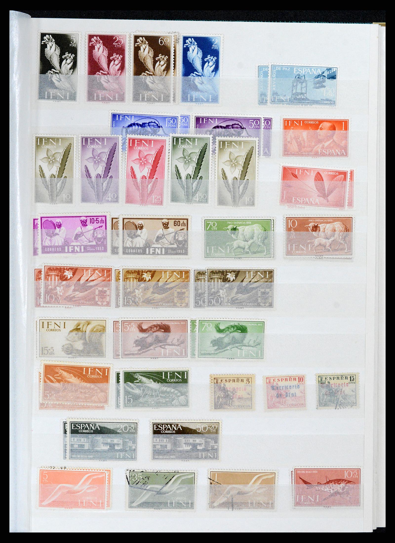 37857 033 - Postzegelverzameling 37857 Spaanse koloniën en burgeroorlog 1890-1960
