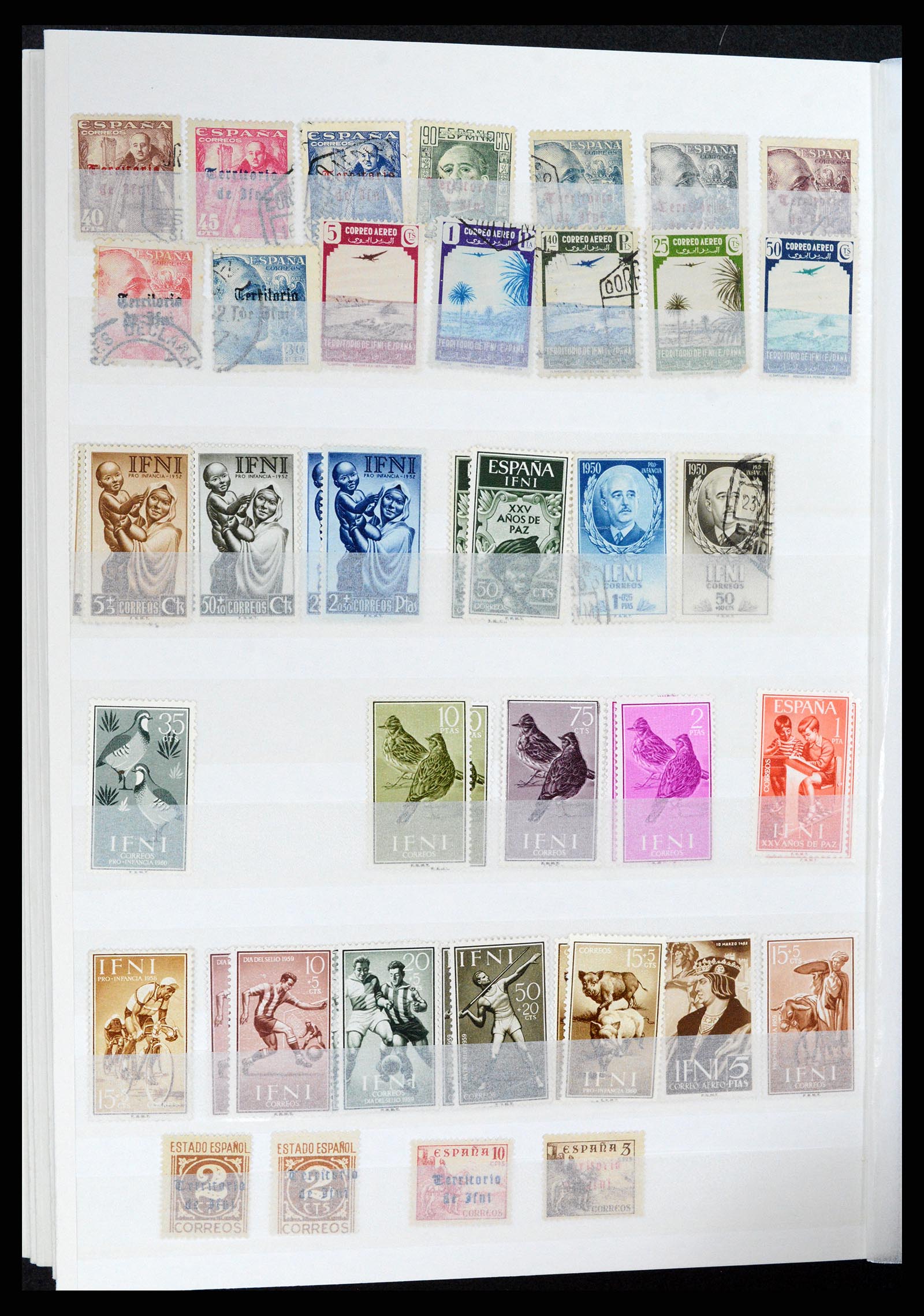 37857 034 - Postzegelverzameling 37857 Spaanse koloniën en burgeroorlog 1890-1960