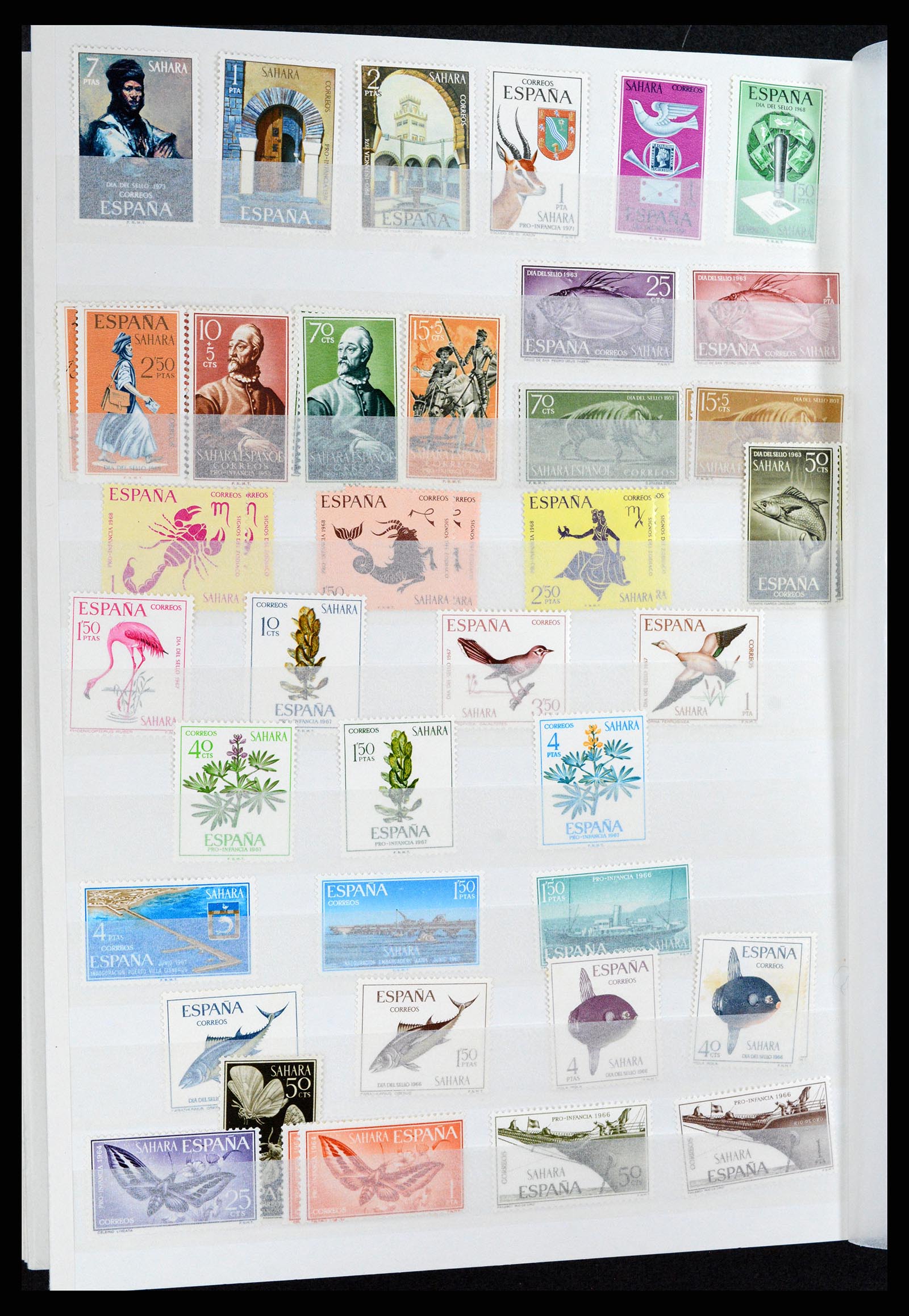 37857 038 - Postzegelverzameling 37857 Spaanse koloniën en burgeroorlog 1890-1960
