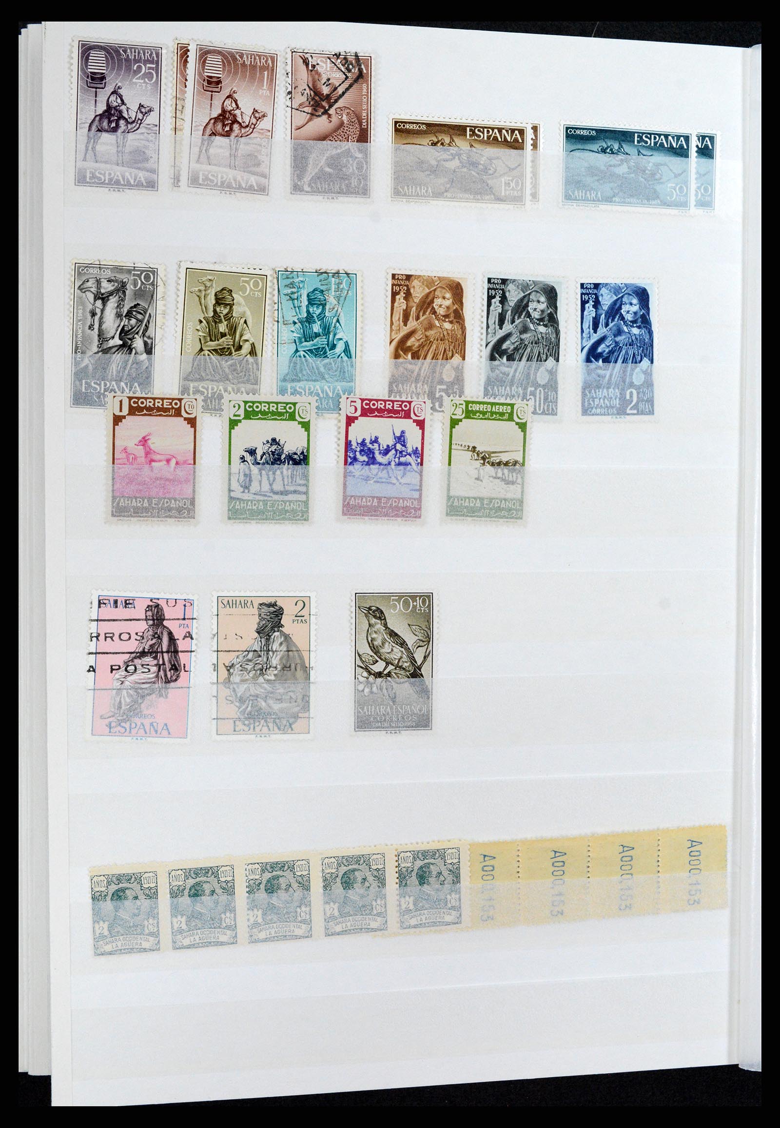 37857 042 - Postzegelverzameling 37857 Spaanse koloniën en burgeroorlog 1890-1960