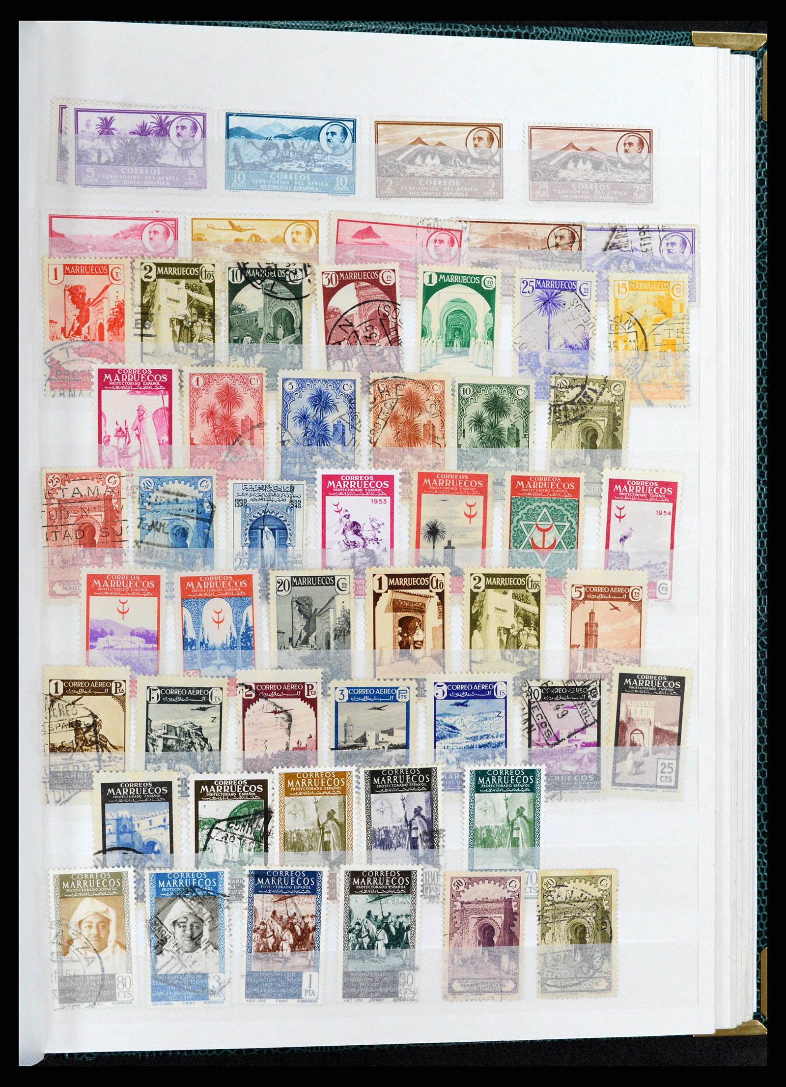37857 045 - Postzegelverzameling 37857 Spaanse koloniën en burgeroorlog 1890-1960