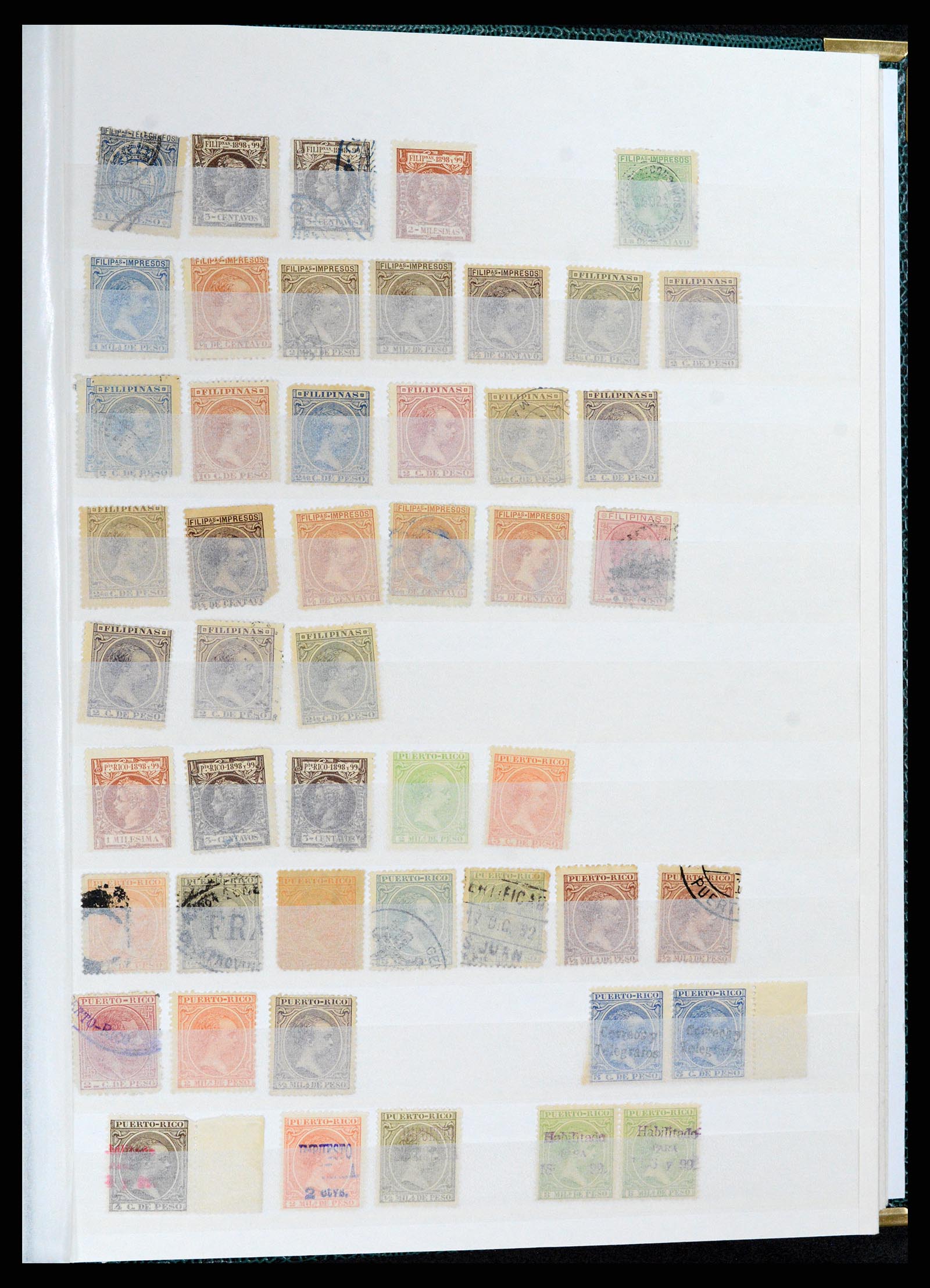 37857 051 - Postzegelverzameling 37857 Spaanse koloniën en burgeroorlog 1890-1960