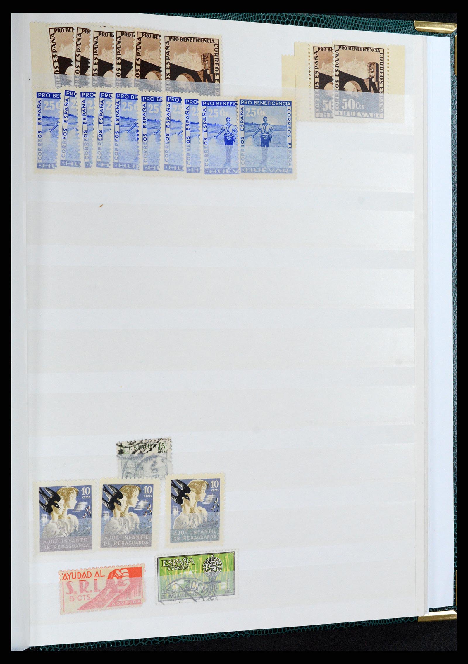 37857 055 - Postzegelverzameling 37857 Spaanse koloniën en burgeroorlog 1890-1960