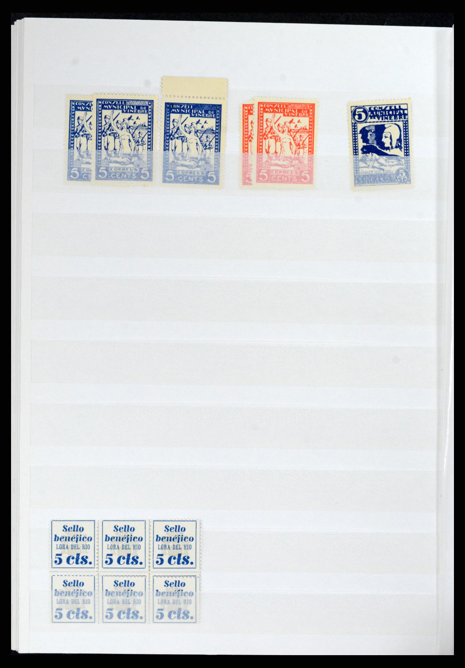37857 056 - Postzegelverzameling 37857 Spaanse koloniën en burgeroorlog 1890-1960