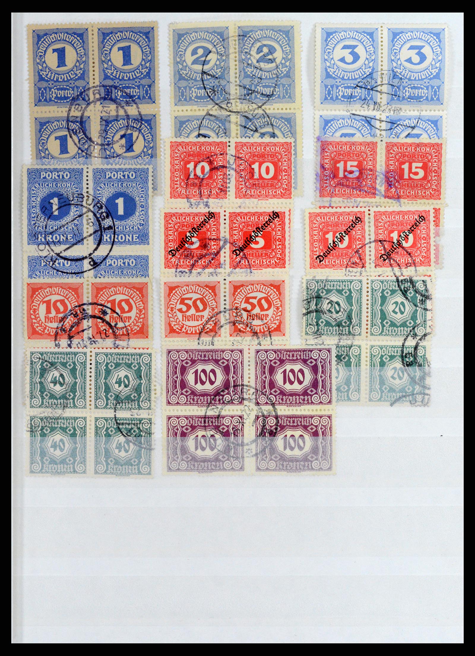 37858 001 - Stamp Collection 37858 Austria and territories 1891-1960.