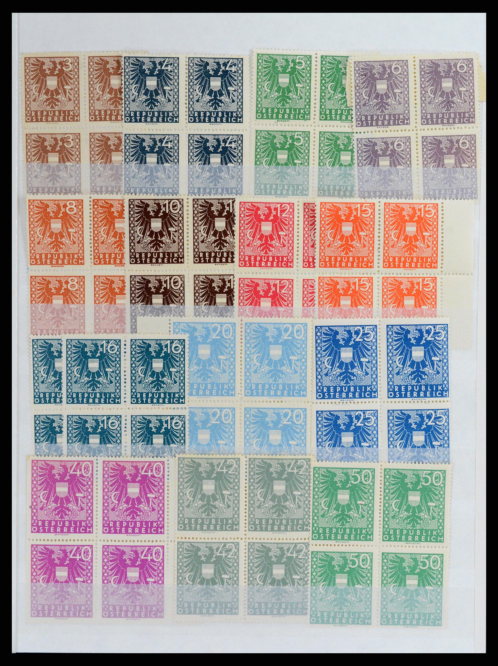 37858 003 - Stamp Collection 37858 Austria and territories 1891-1960.