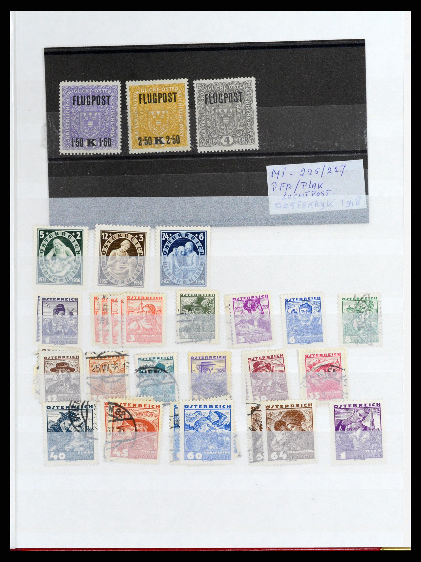 37858 015 - Stamp Collection 37858 Austria and territories 1891-1960.