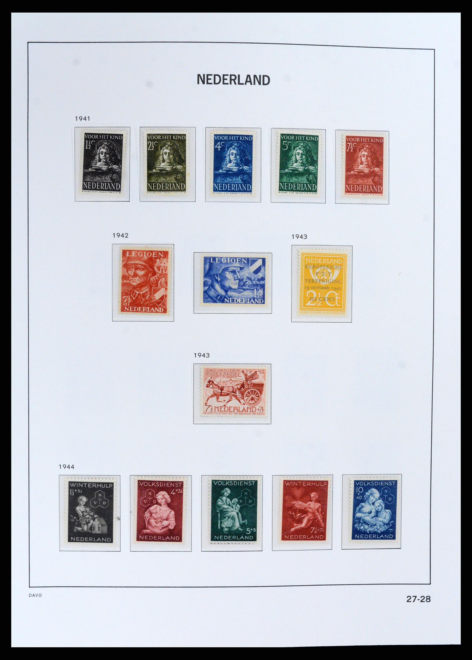 37860 028 - Stamp Collection 37860 Netherlands 1852-1980.