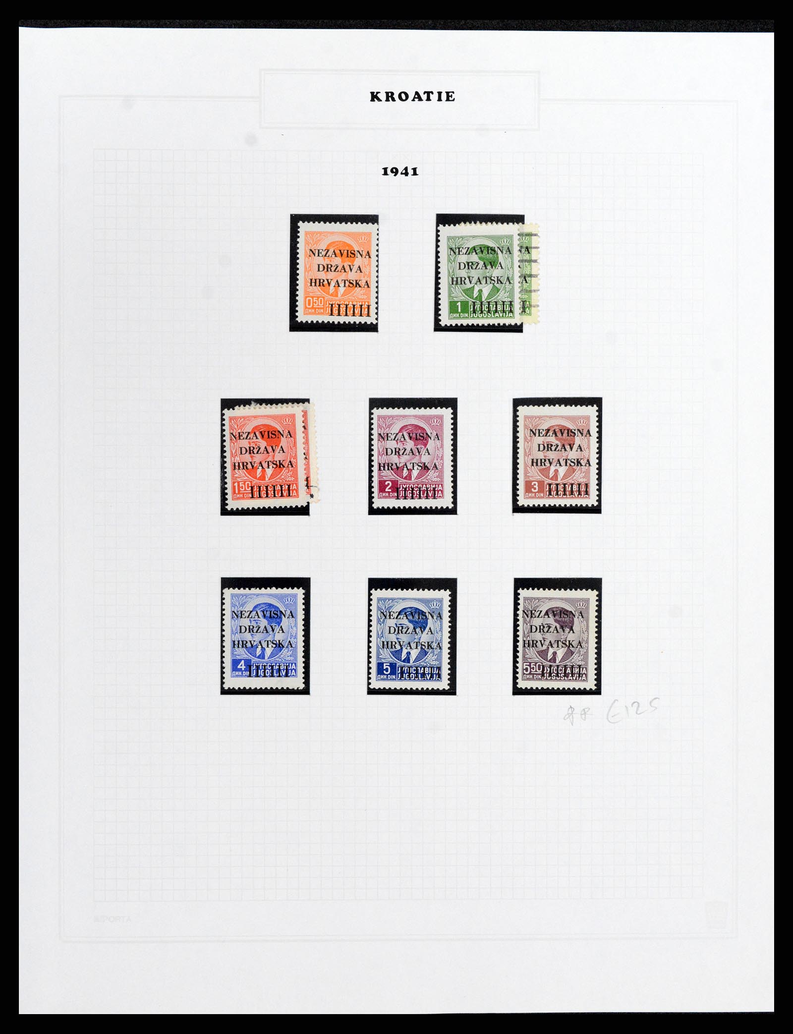 37862 001 - Stamp Collection 37862 Croatia 1941-1945.