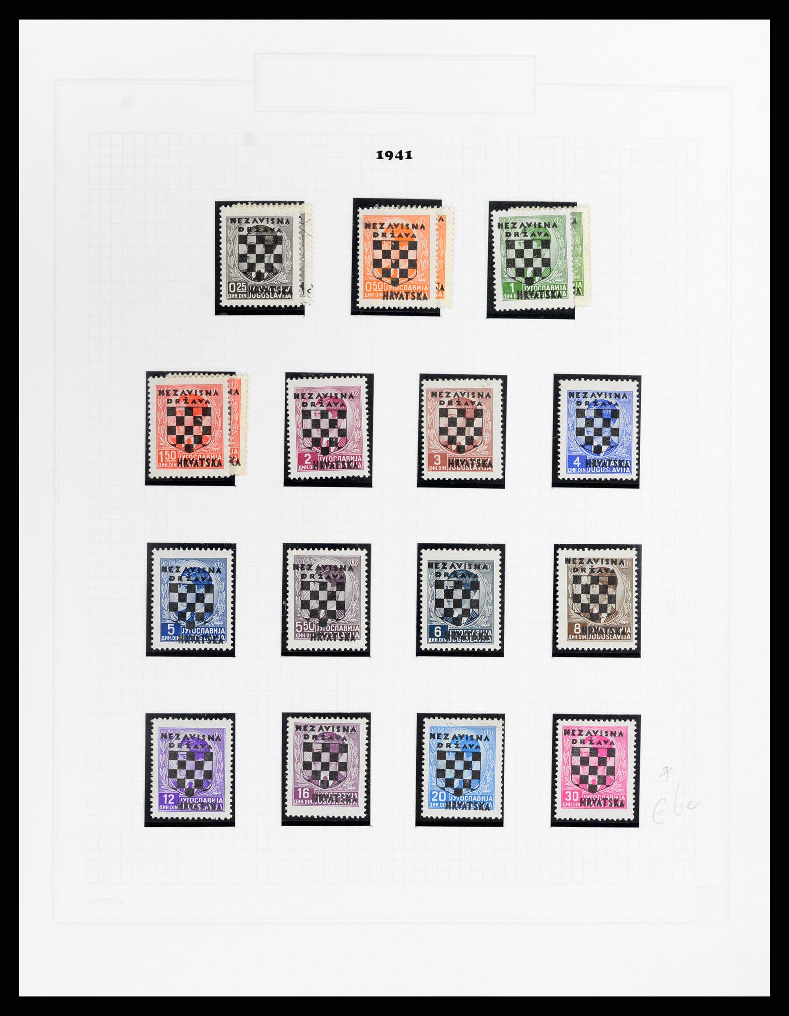 37862 002 - Stamp Collection 37862 Croatia 1941-1945.