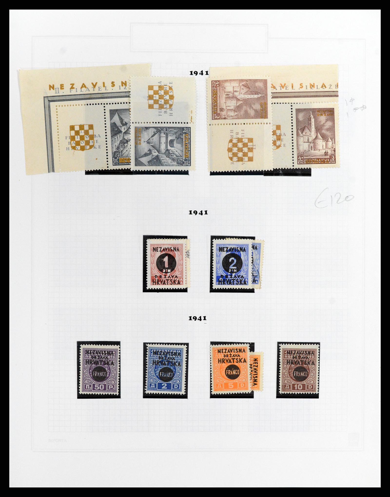 37862 003 - Stamp Collection 37862 Croatia 1941-1945.