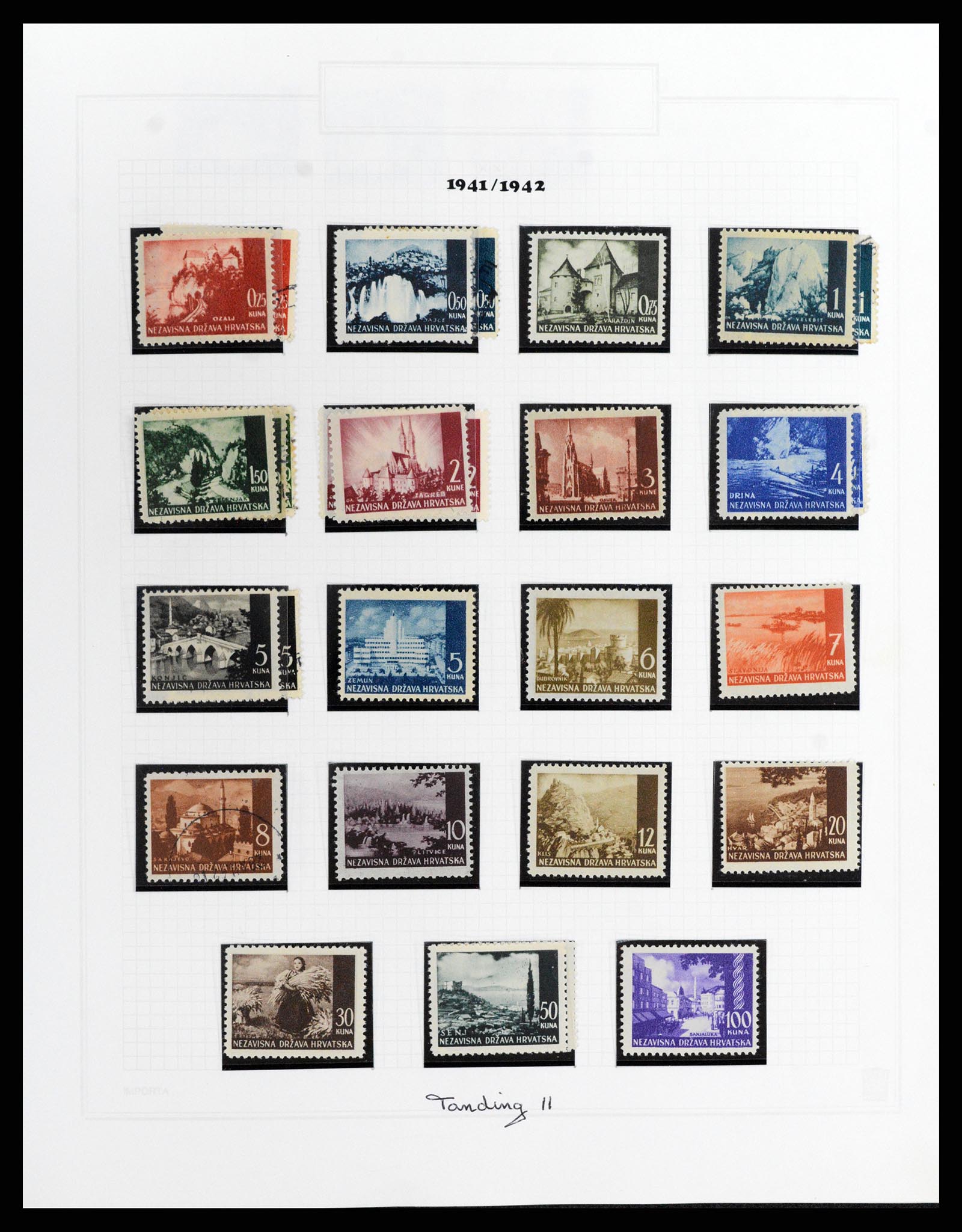 37862 005 - Stamp Collection 37862 Croatia 1941-1945.