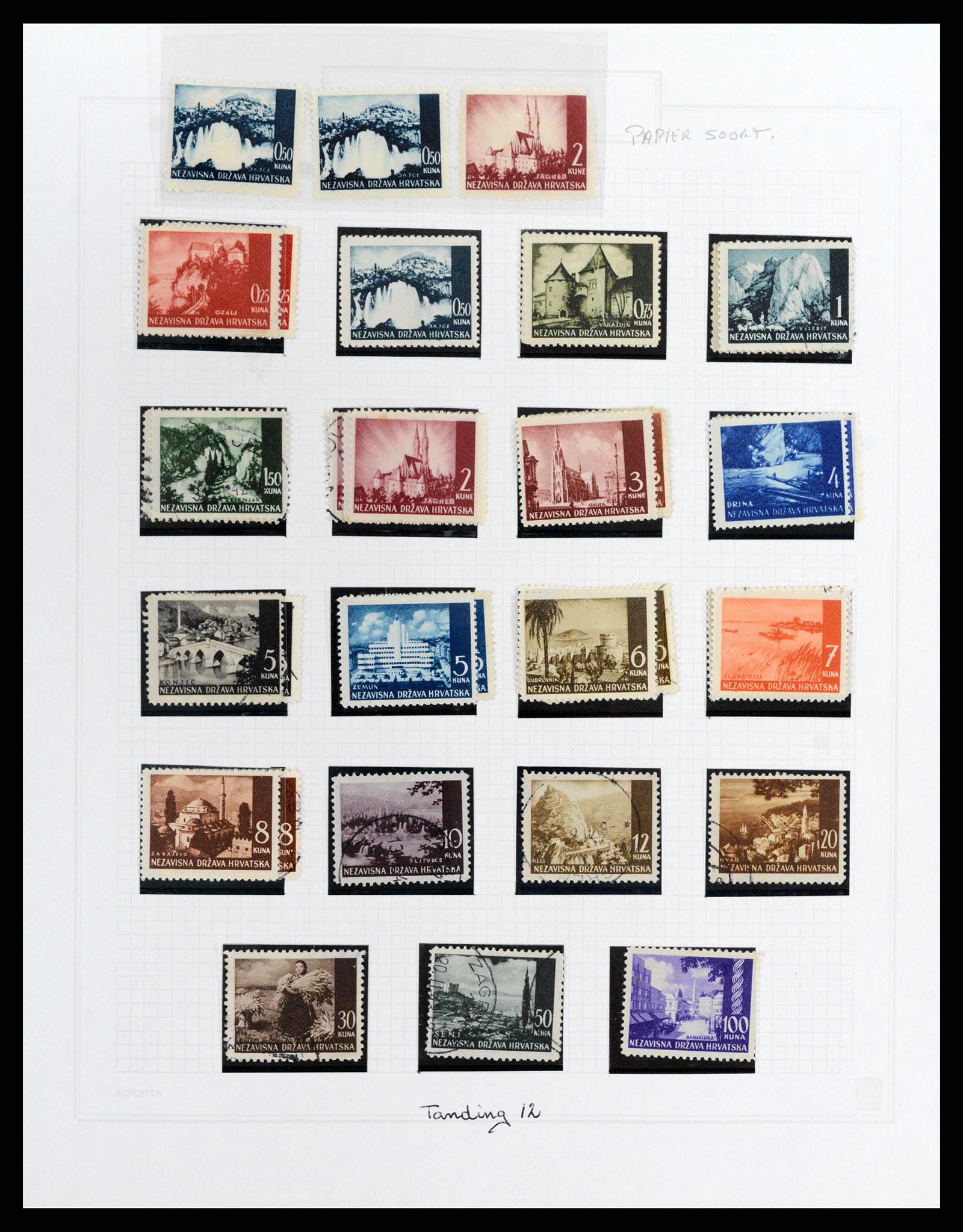 37862 006 - Stamp Collection 37862 Croatia 1941-1945.