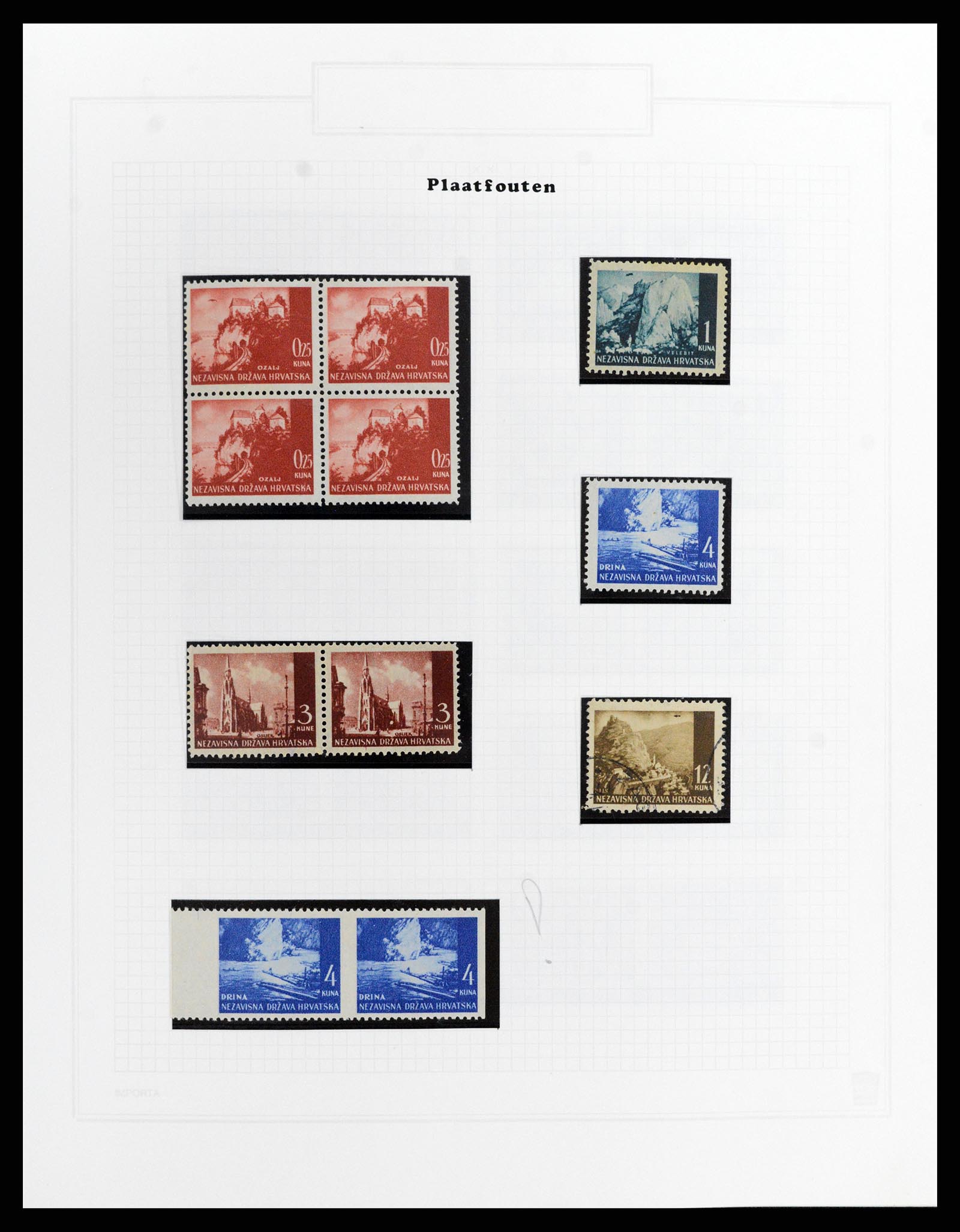 37862 007 - Stamp Collection 37862 Croatia 1941-1945.