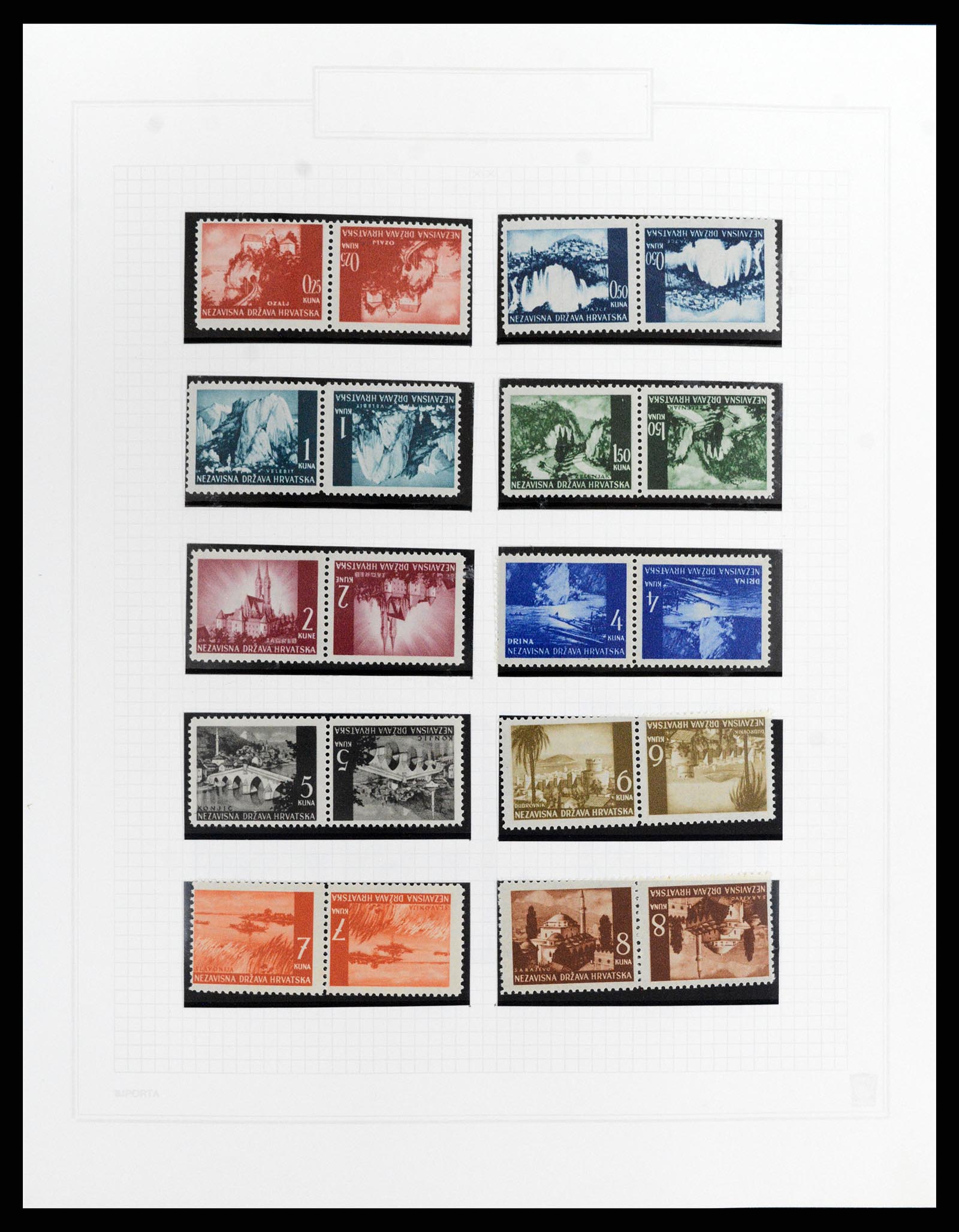 37862 008 - Stamp Collection 37862 Croatia 1941-1945.