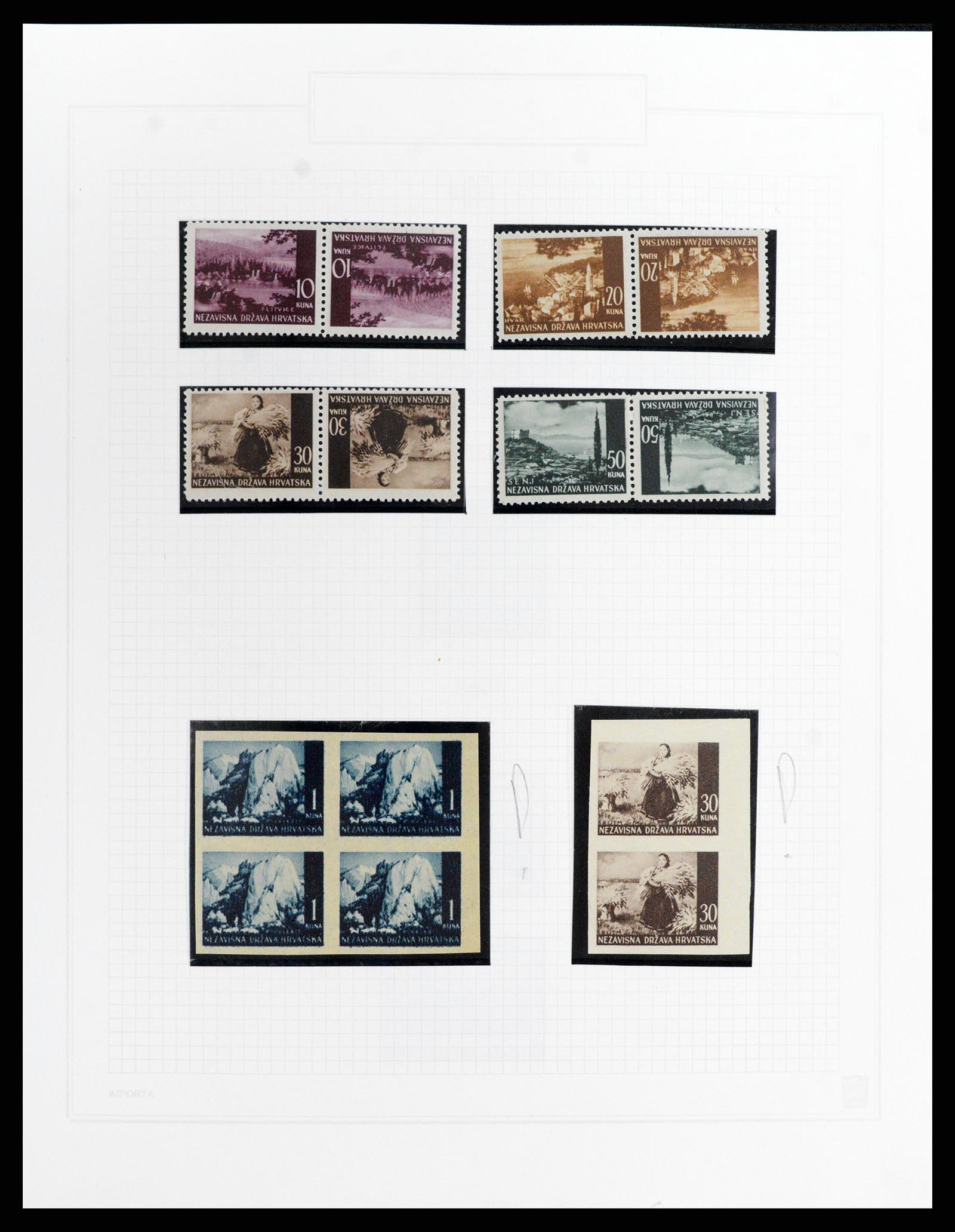 37862 009 - Stamp Collection 37862 Croatia 1941-1945.