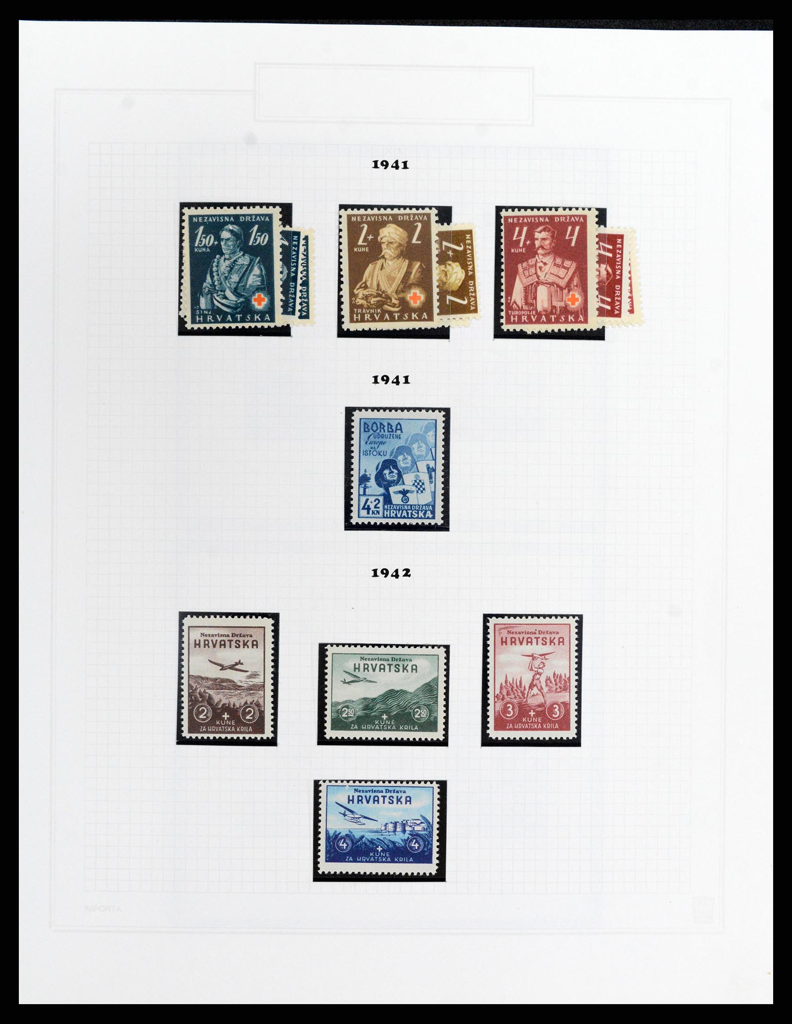 37862 010 - Stamp Collection 37862 Croatia 1941-1945.