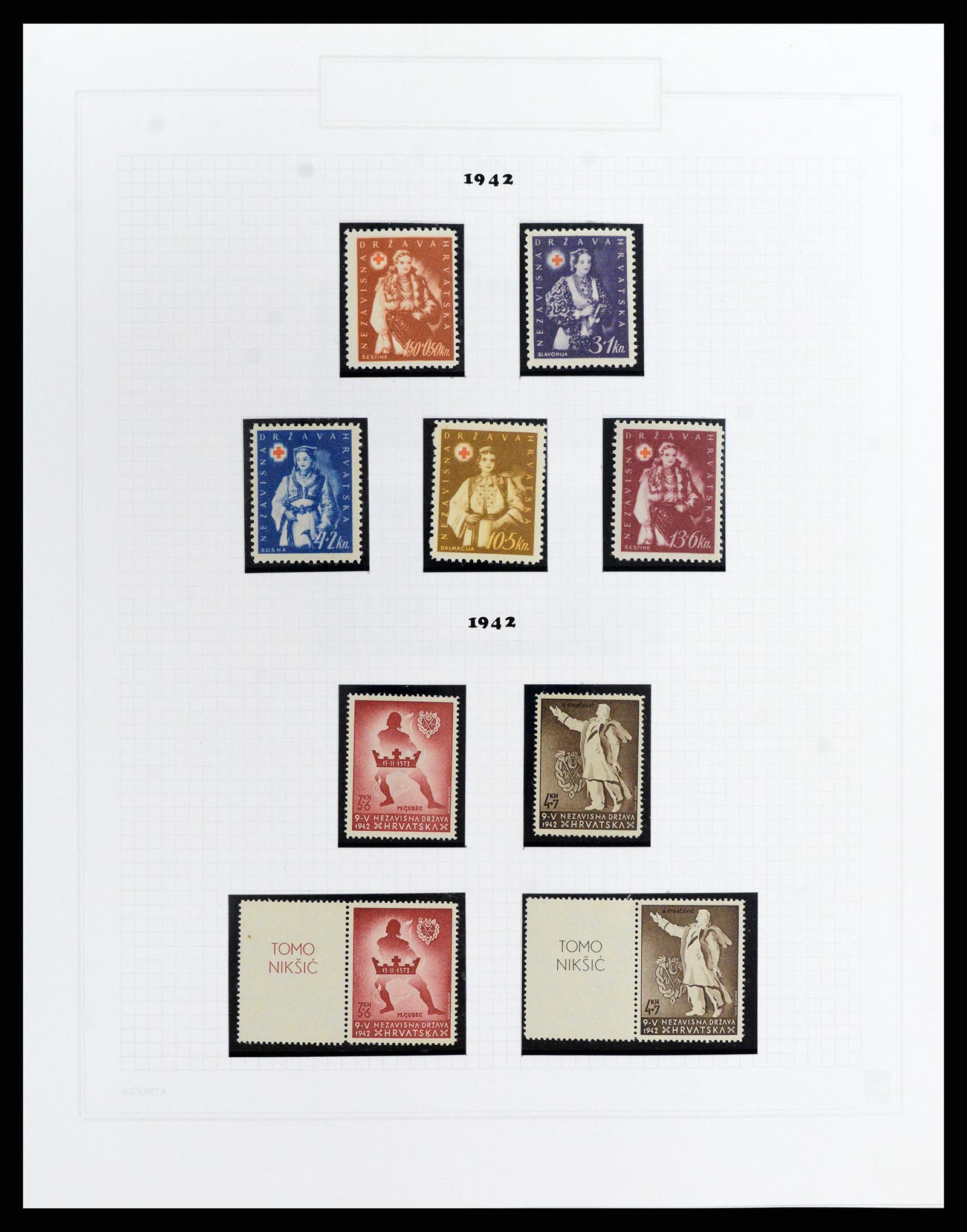 37862 016 - Stamp Collection 37862 Croatia 1941-1945.