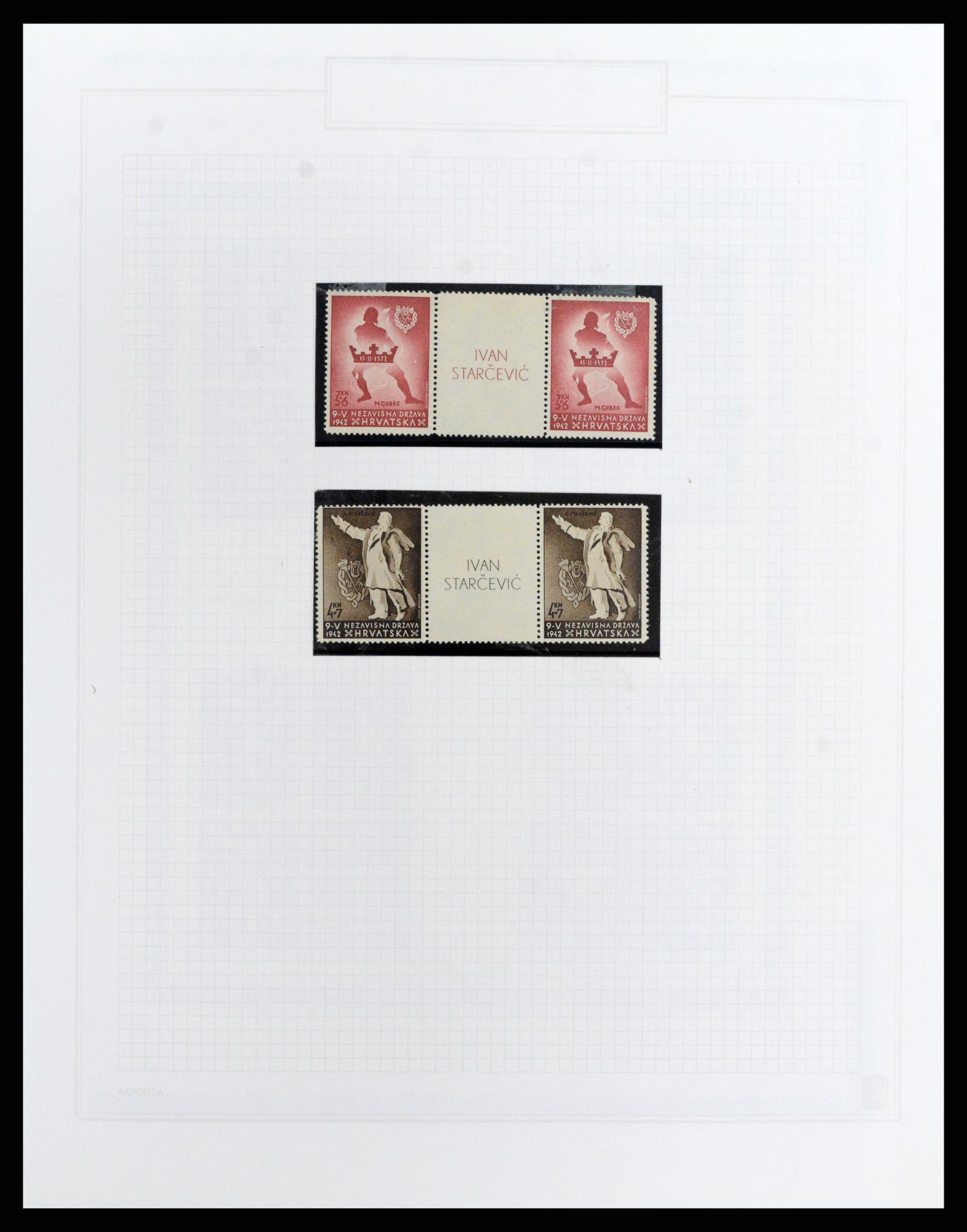 37862 017 - Stamp Collection 37862 Croatia 1941-1945.