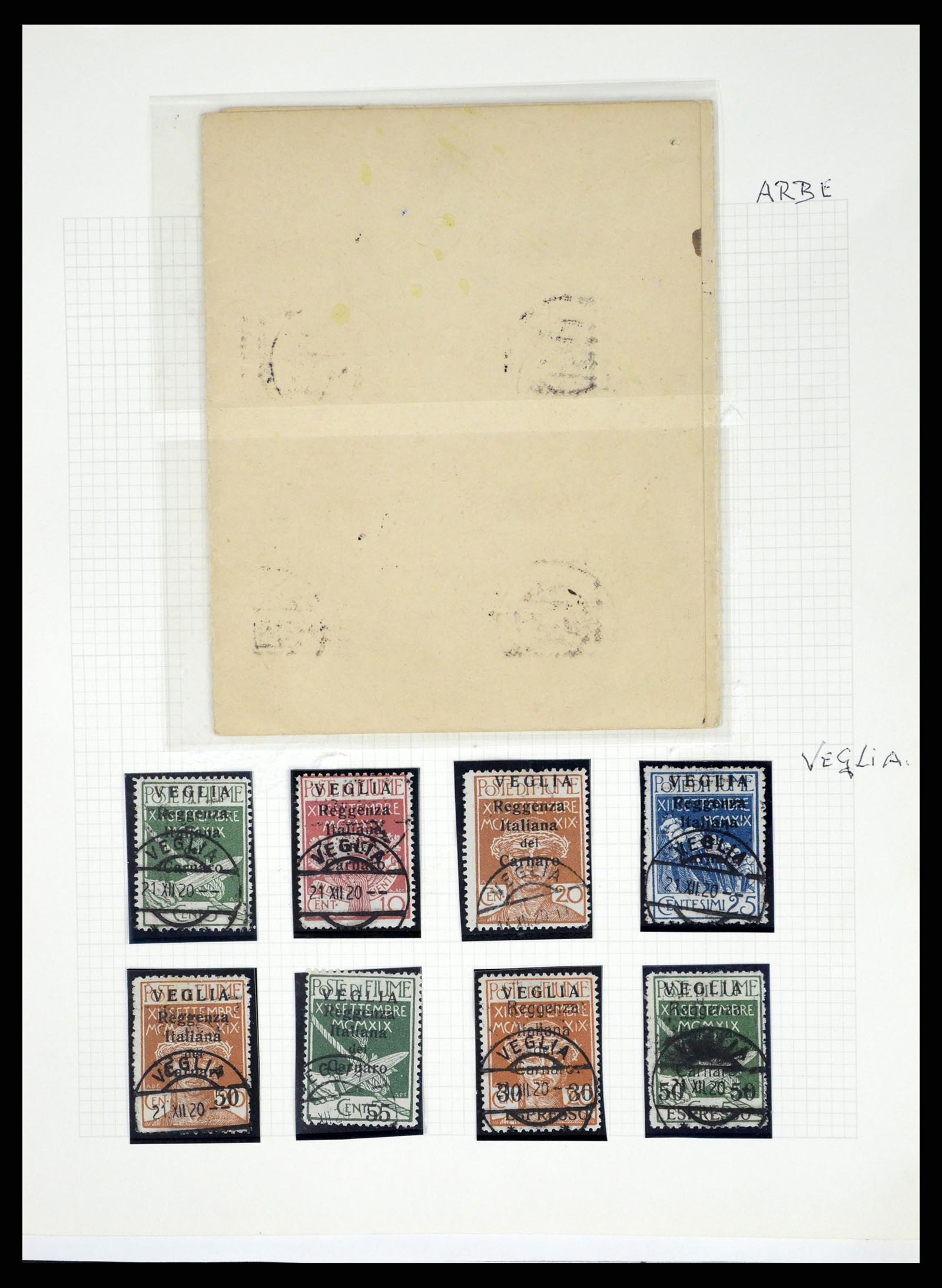 37865 014 - Postzegelverzameling 37865 Fiume 1920-1924.