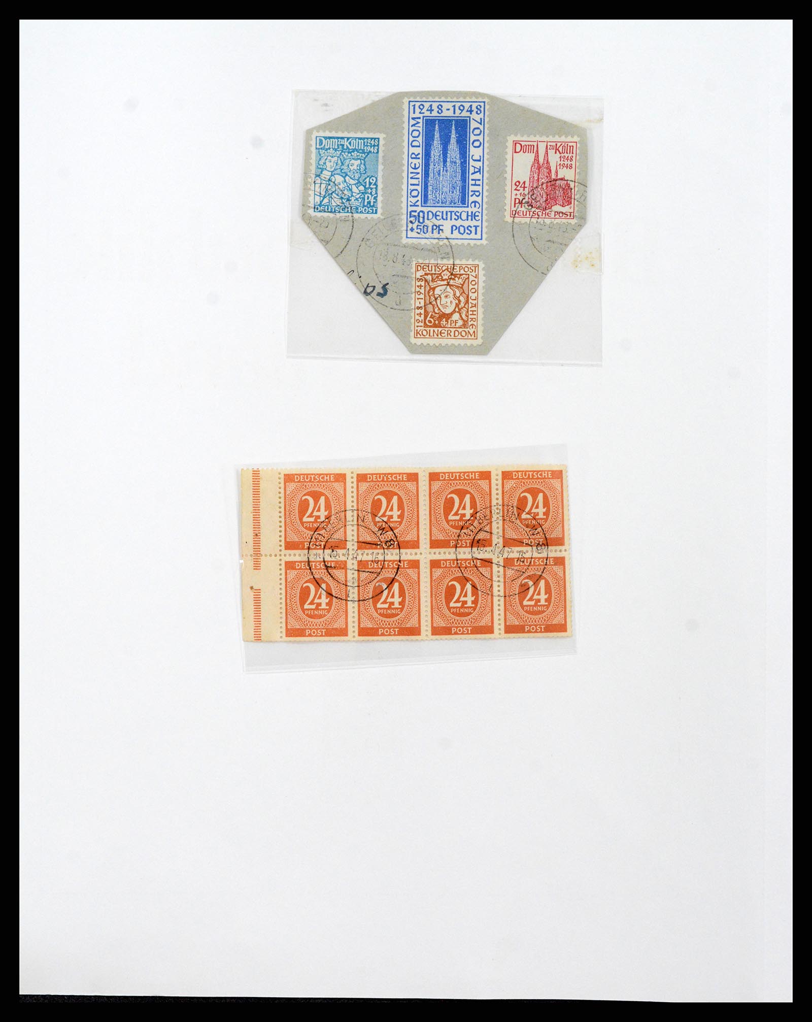 37866 001 - Postzegelverzameling 37866 Duitse Zones 1945-1948.