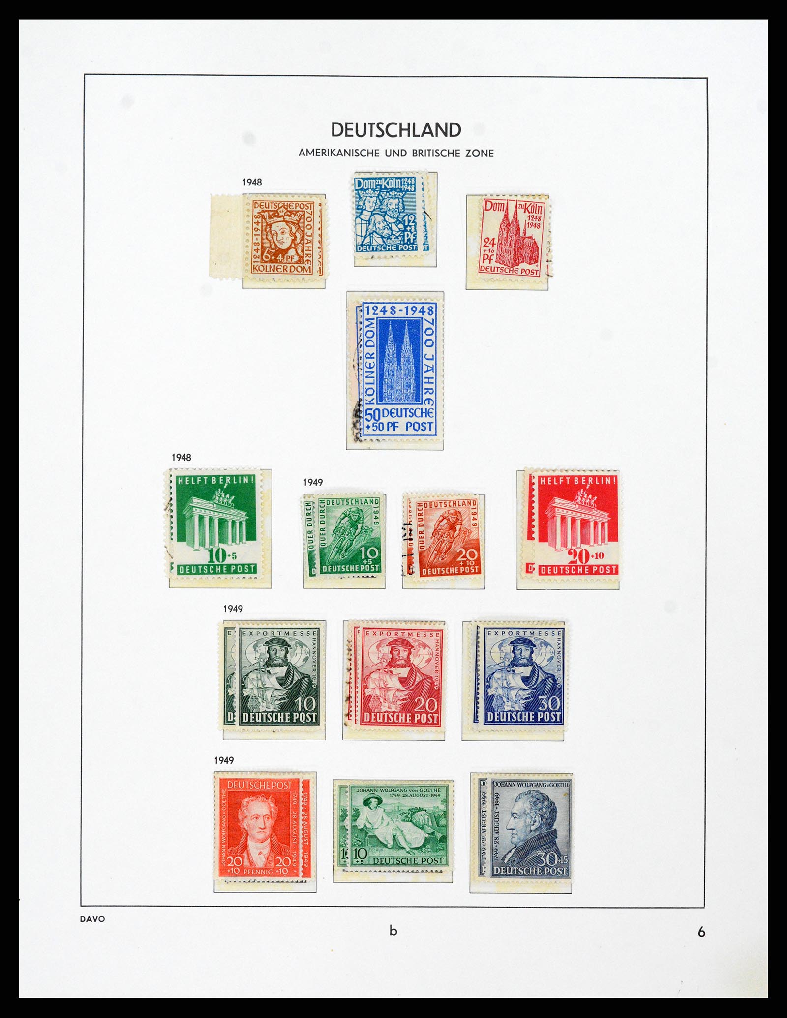 37866 002 - Postzegelverzameling 37866 Duitse Zones 1945-1948.
