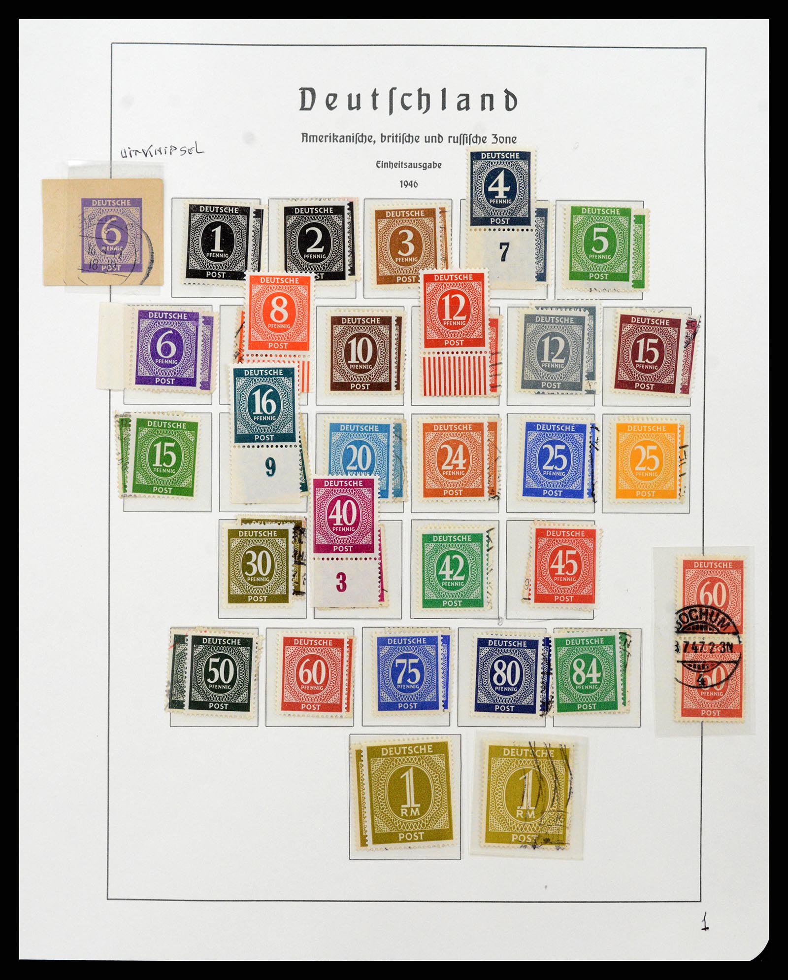 37866 003 - Postzegelverzameling 37866 Duitse Zones 1945-1948.