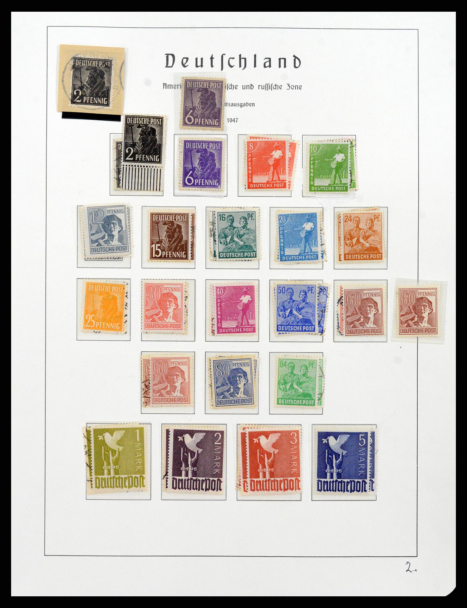 37866 004 - Postzegelverzameling 37866 Duitse Zones 1945-1948.