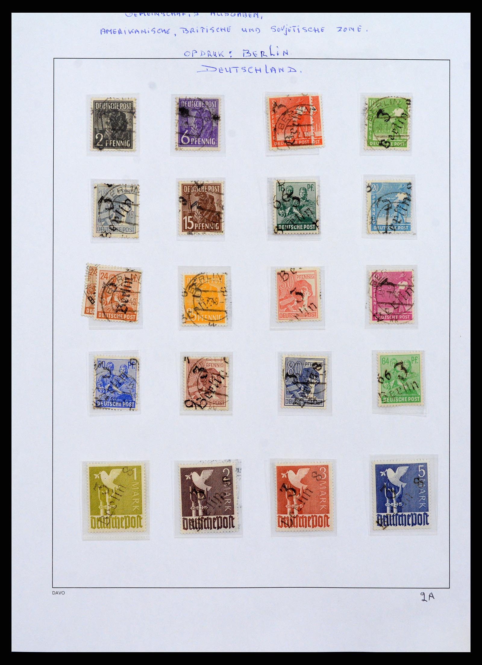 37866 005 - Postzegelverzameling 37866 Duitse Zones 1945-1948.