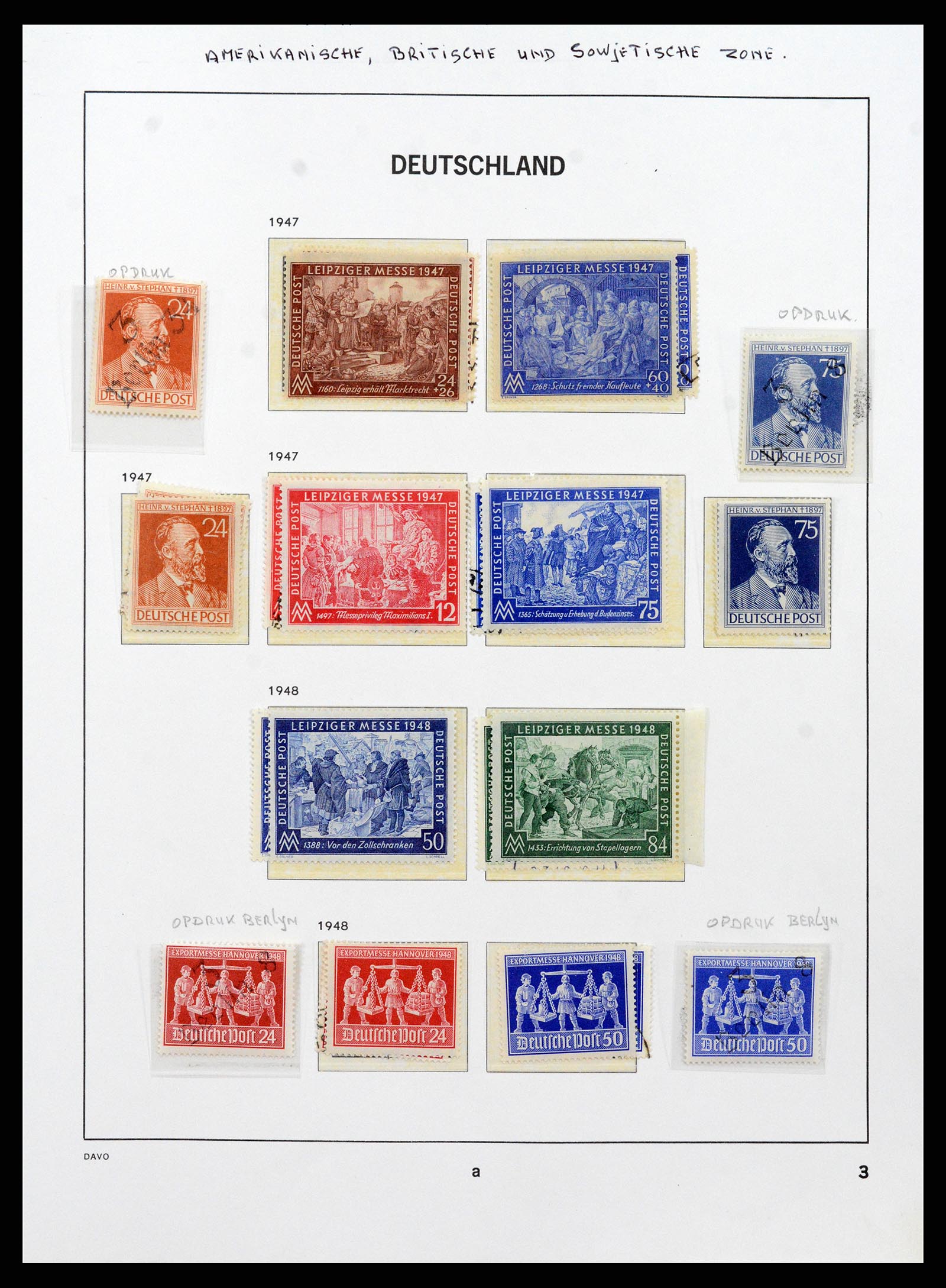 37866 007 - Postzegelverzameling 37866 Duitse Zones 1945-1948.