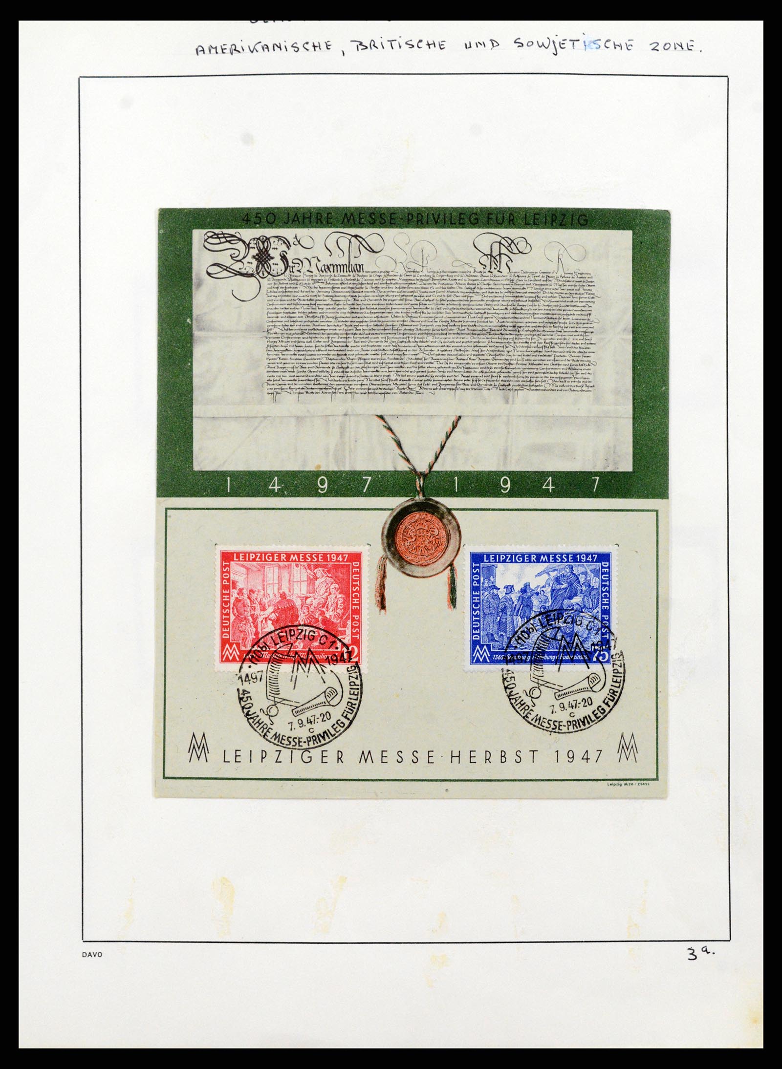 37866 008 - Postzegelverzameling 37866 Duitse Zones 1945-1948.