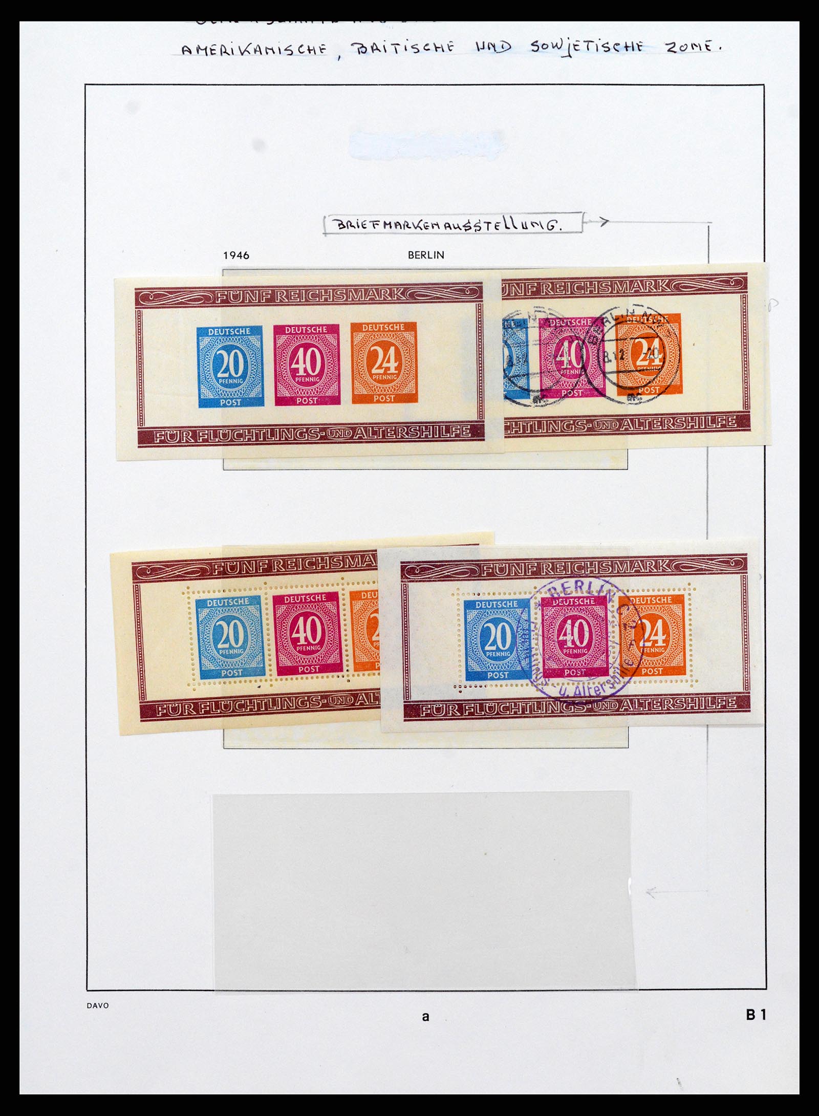 37866 009 - Postzegelverzameling 37866 Duitse Zones 1945-1948.
