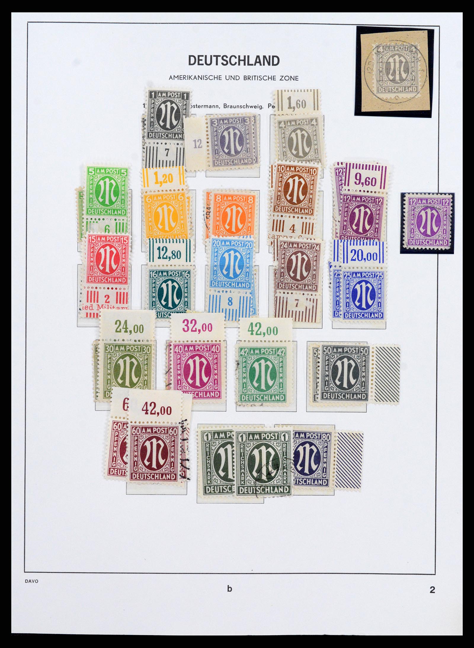 37866 011 - Postzegelverzameling 37866 Duitse Zones 1945-1948.