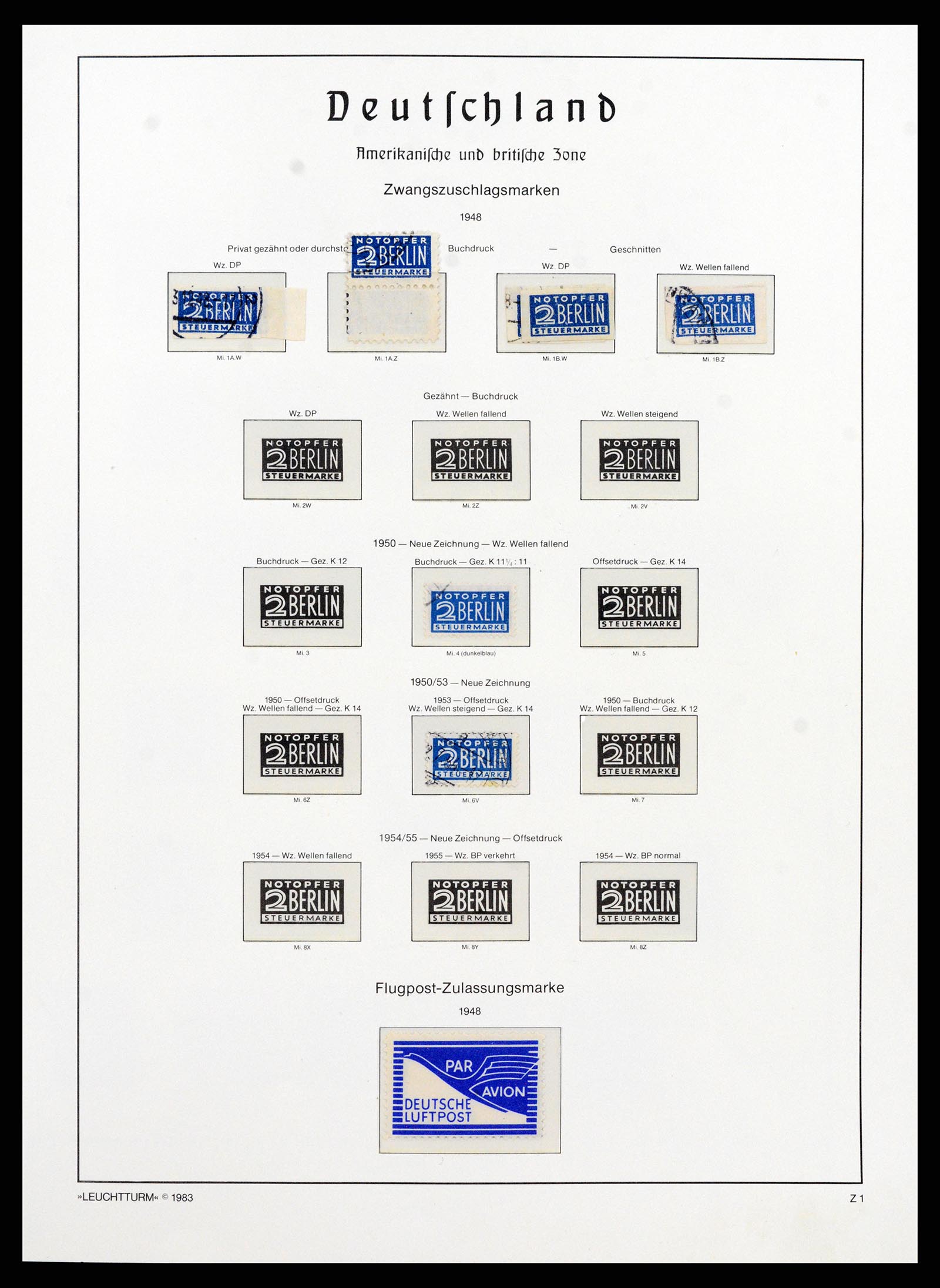 37866 013 - Stamp Collection 37866 German Zones 1945-1948.