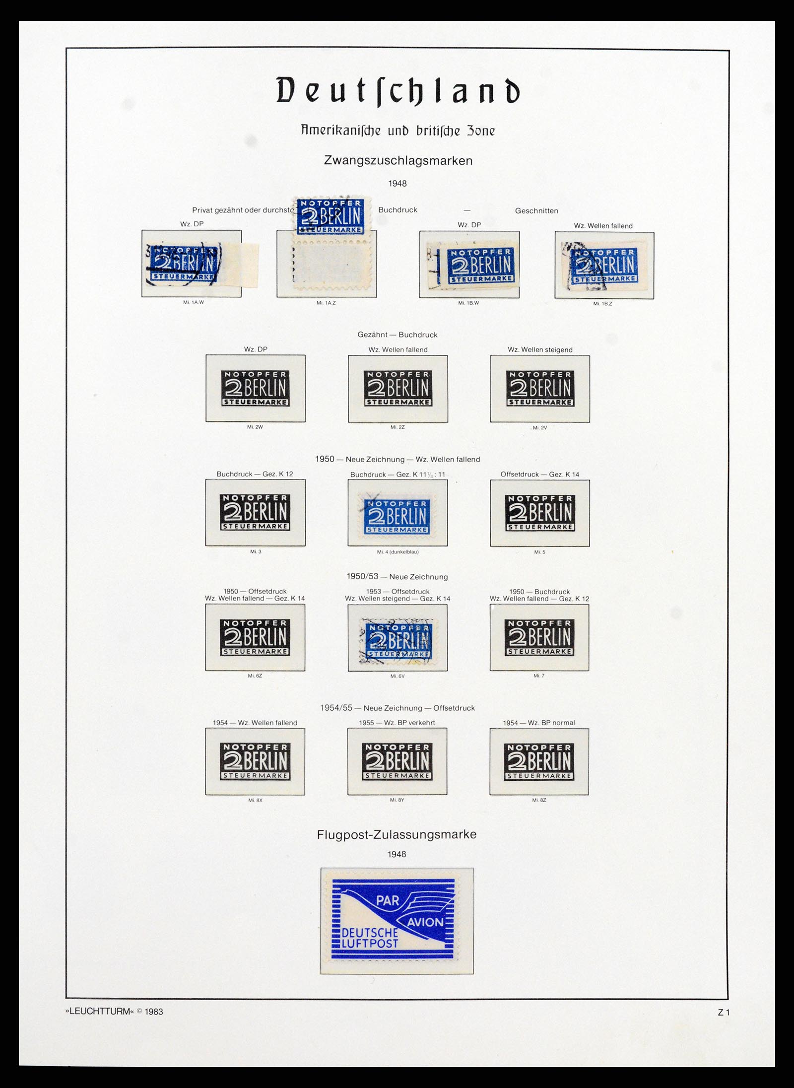 37866 013 - Postzegelverzameling 37866 Duitse Zones 1945-1948.