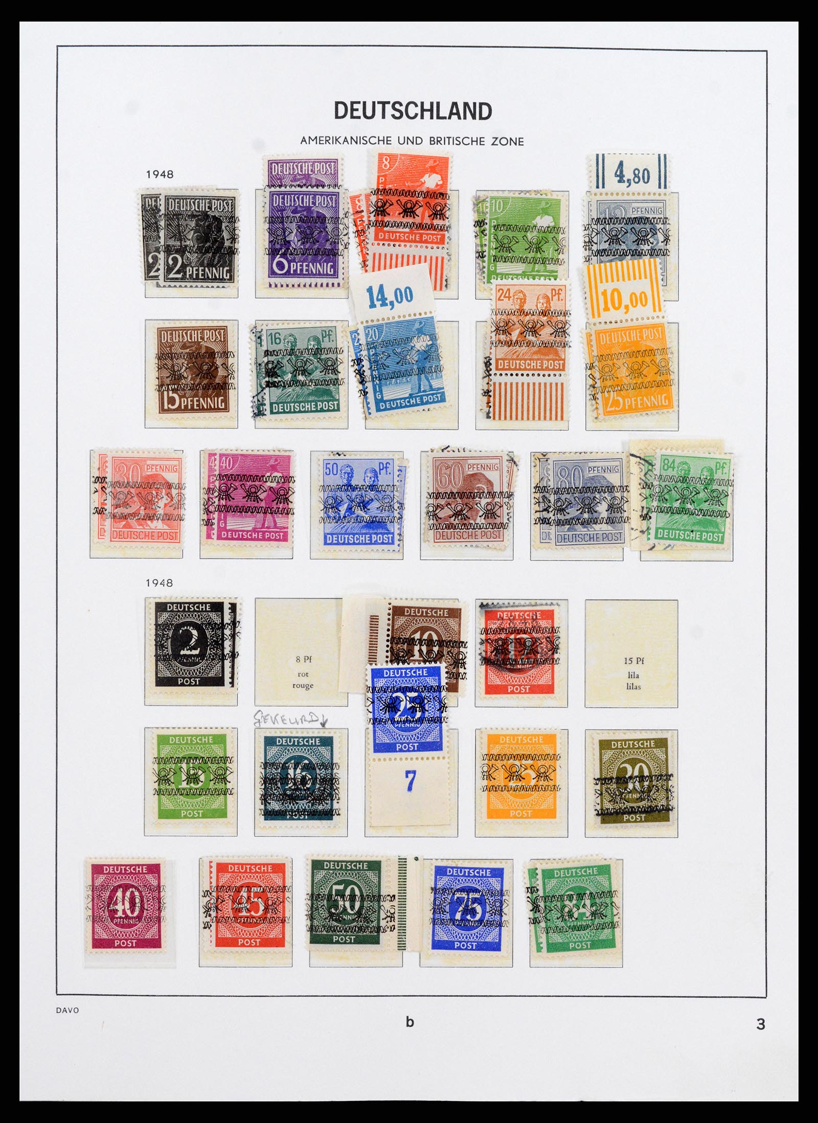 37866 014 - Postzegelverzameling 37866 Duitse Zones 1945-1948.