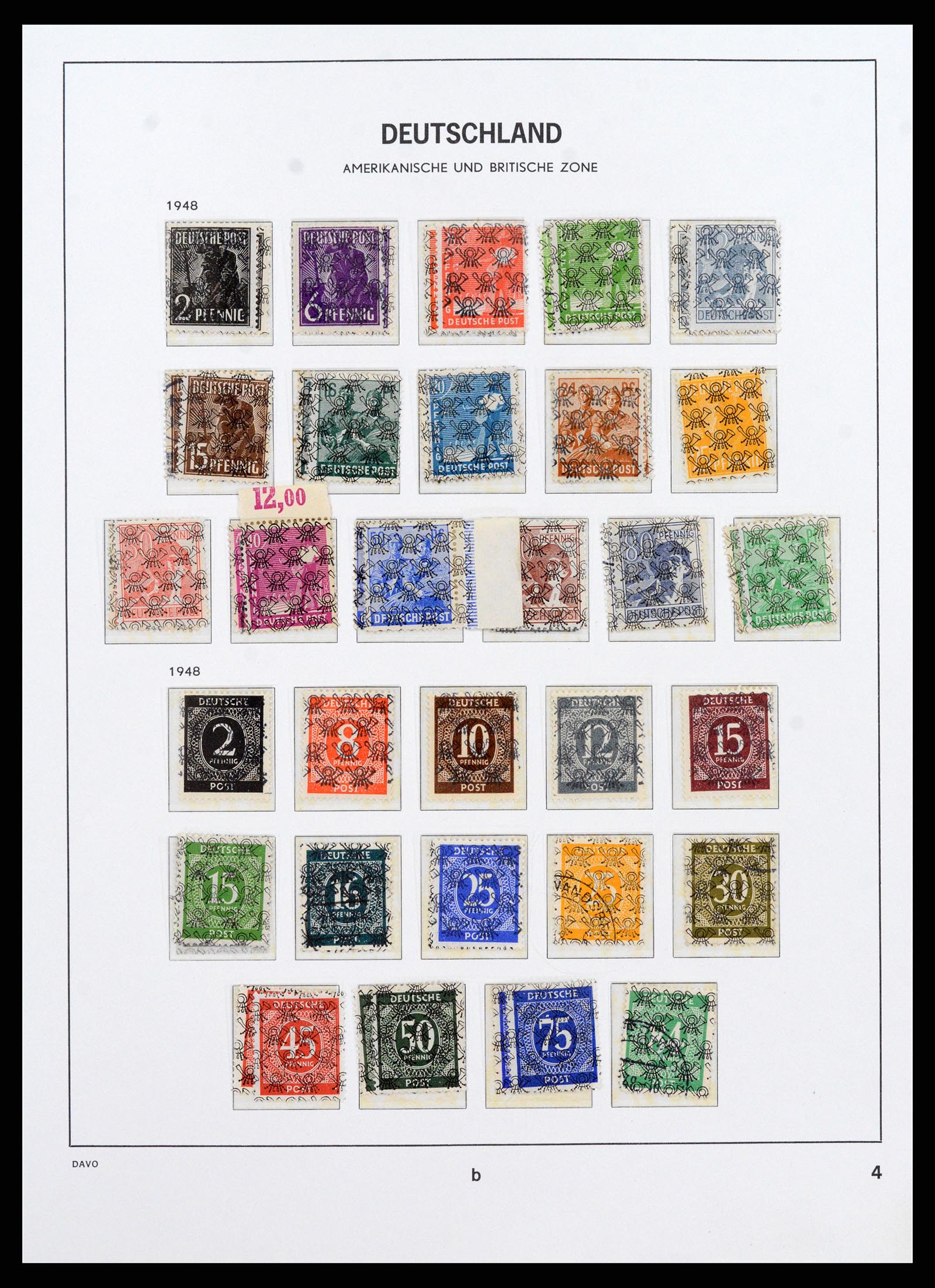 37866 015 - Postzegelverzameling 37866 Duitse Zones 1945-1948.