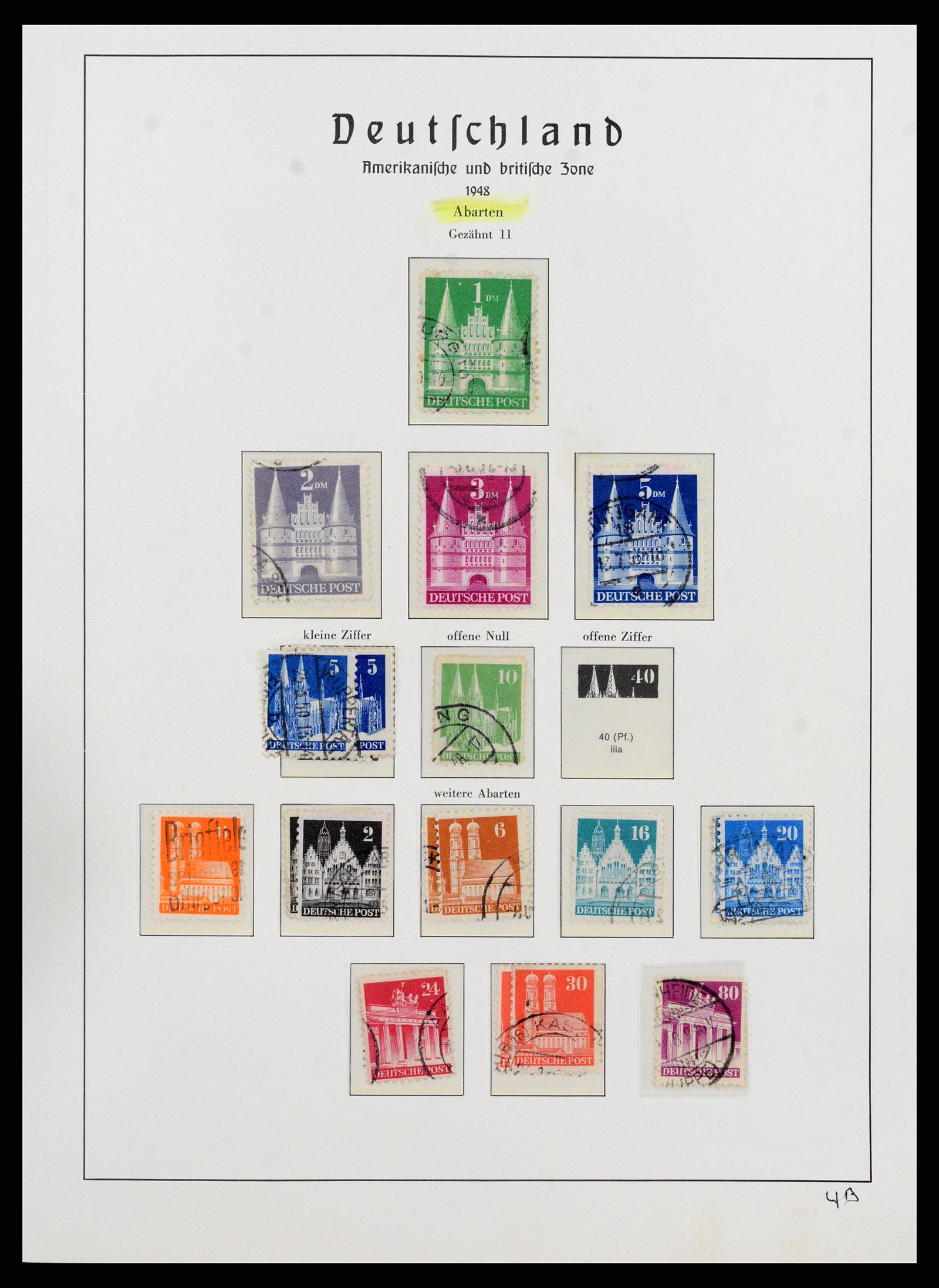 37866 017 - Postzegelverzameling 37866 Duitse Zones 1945-1948.