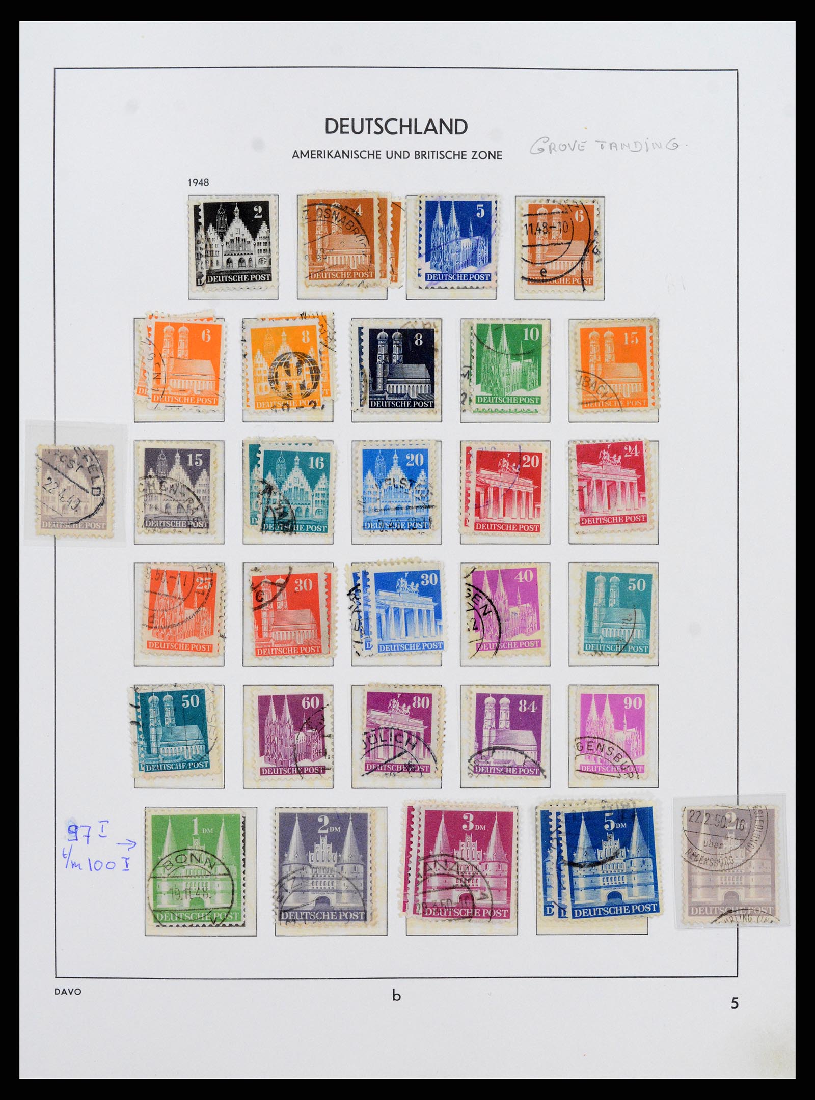 37866 018 - Postzegelverzameling 37866 Duitse Zones 1945-1948.