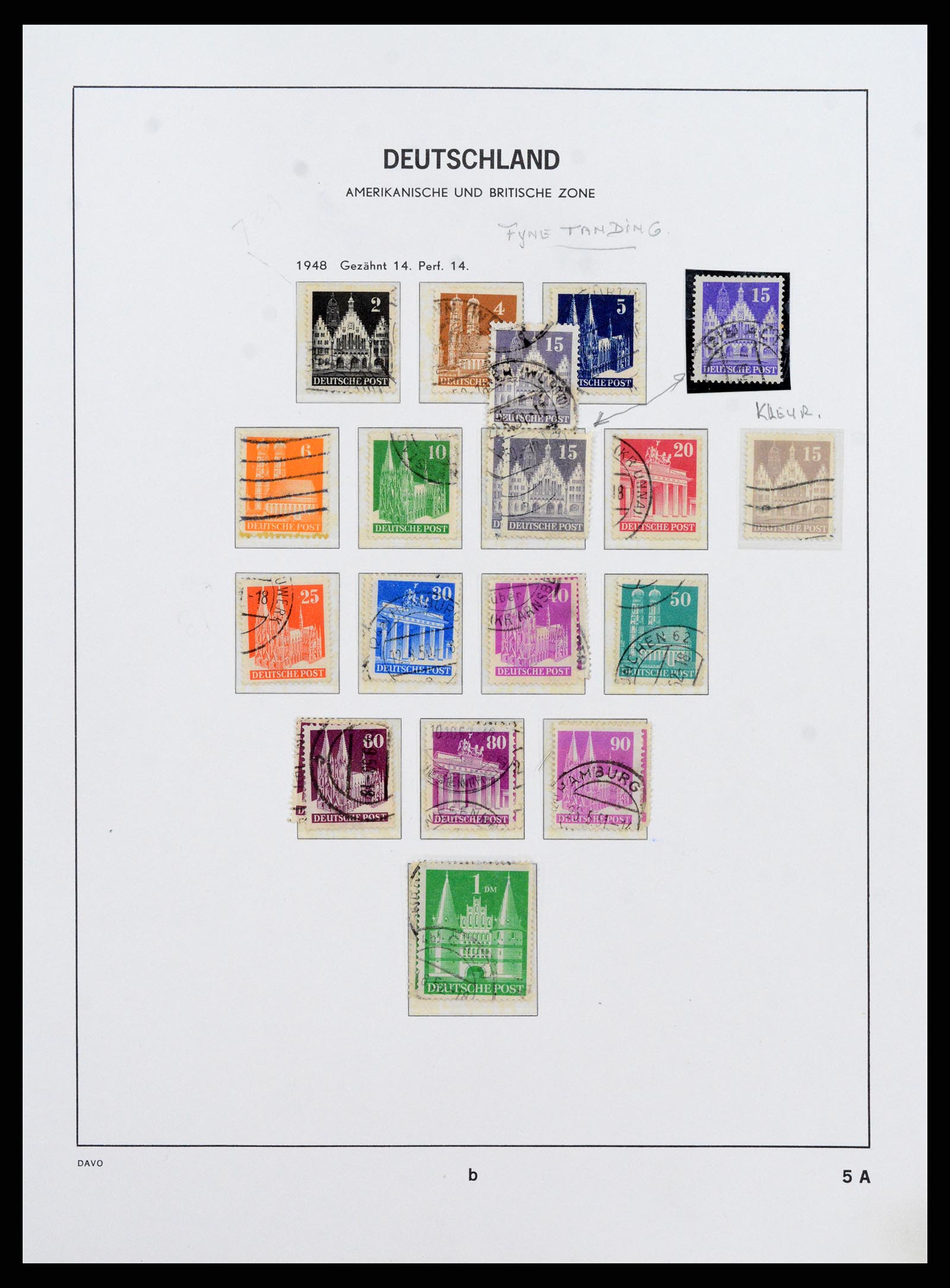 37866 020 - Postzegelverzameling 37866 Duitse Zones 1945-1948.